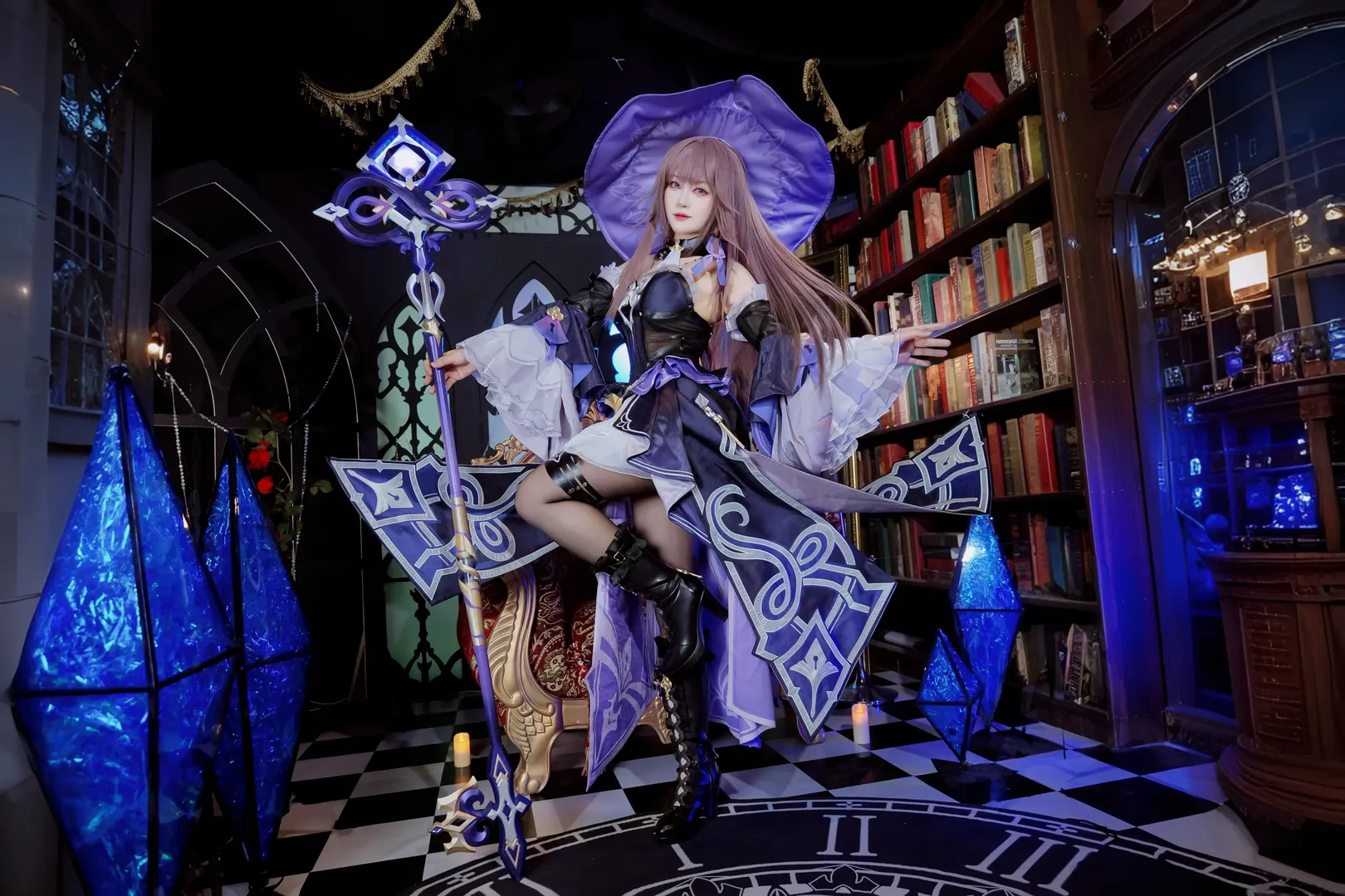 【大黑塔cos】天才科学家降临，一起走进黑塔女士的魔法书房 - 第 9 张
