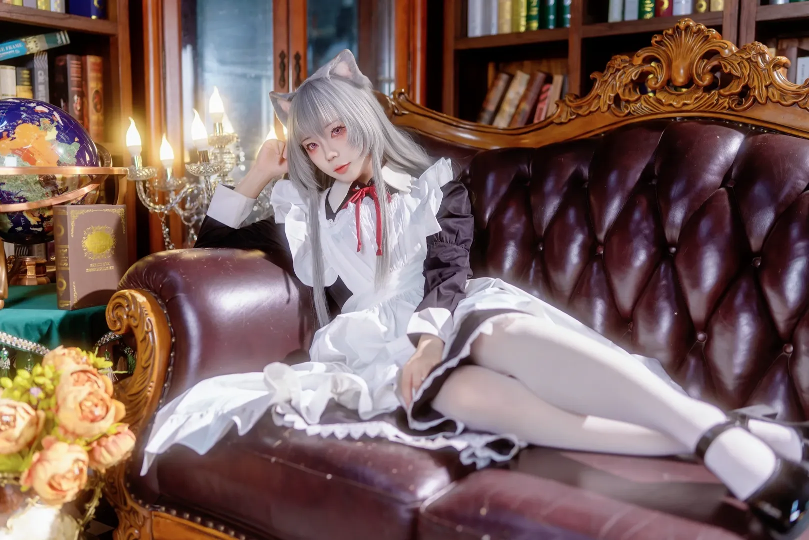 【菲奇子cos】带着四十米大剑上战场的猫娘女仆 - 第 5 张