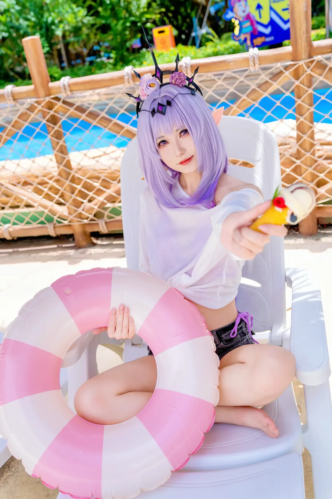 【遐蝶cos】帶你們去冥河泳池玩水，崩壞星穹鐵道的夏日派對 - 第 1 張