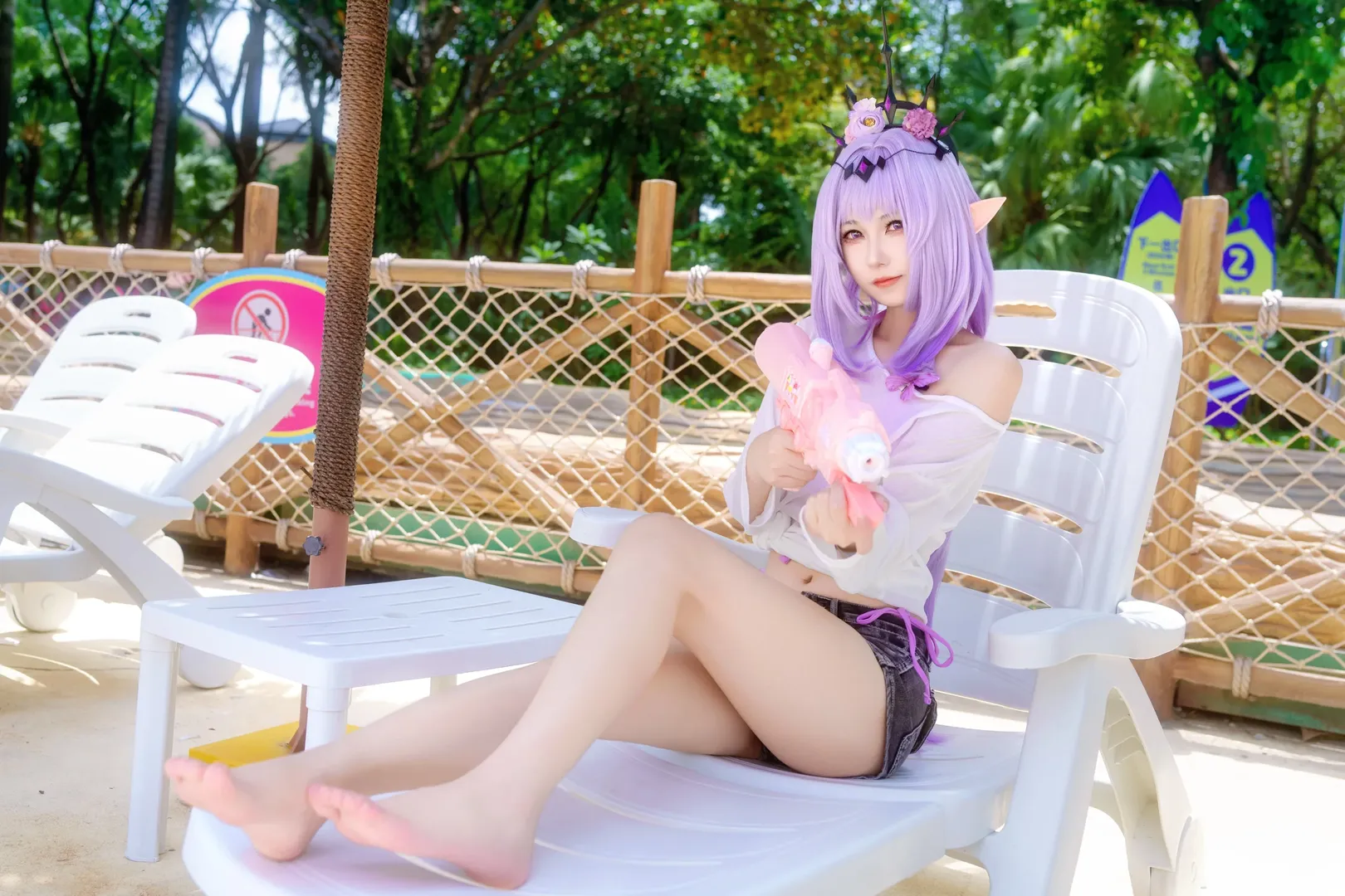 【遐蝶cos】帶你們去冥河泳池玩水，崩壞星穹鐵道的夏日派對 - 第 4 張