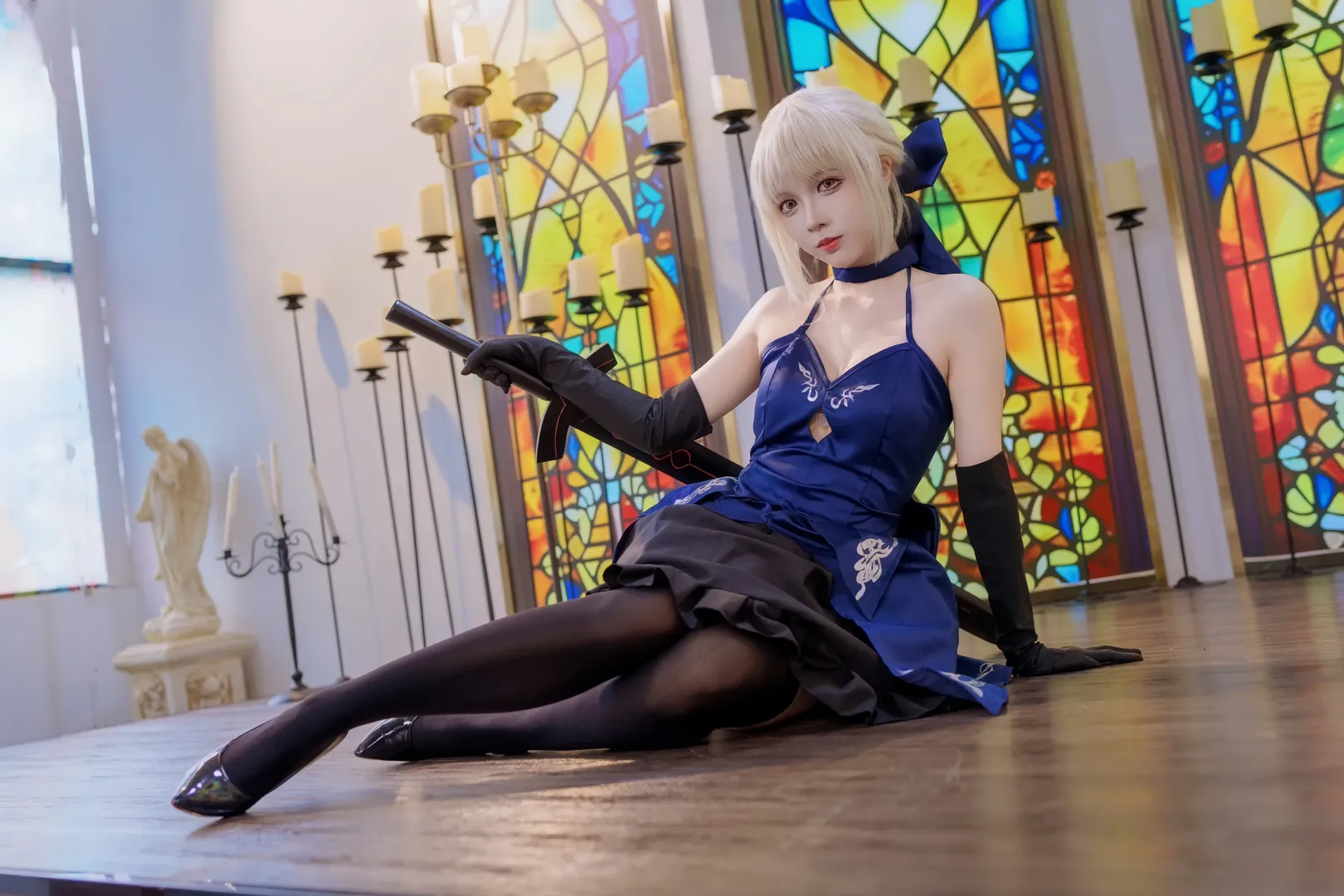 【阿尔托莉雅cos】Fate/Grand Order 黑呆的教堂静谧时刻 - 第 9 张