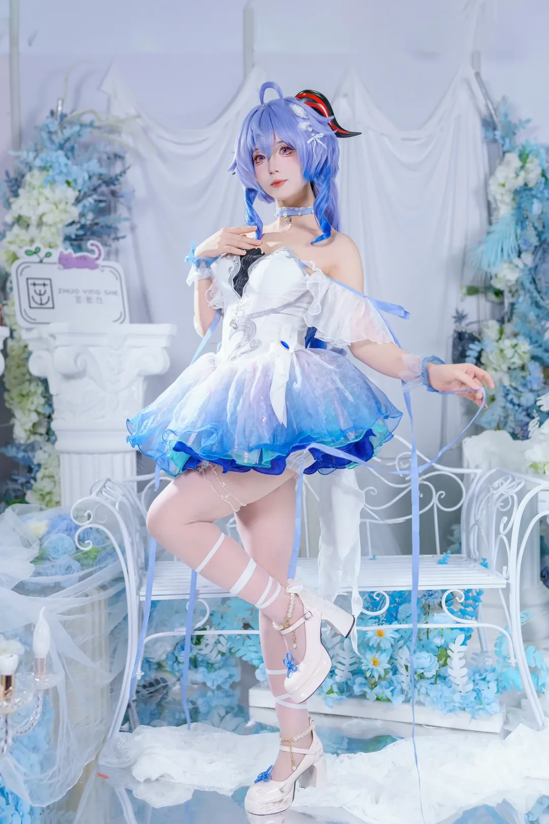 【甘雨cos】原神中那抹幽蓝的优雅身影 - 第 3 张