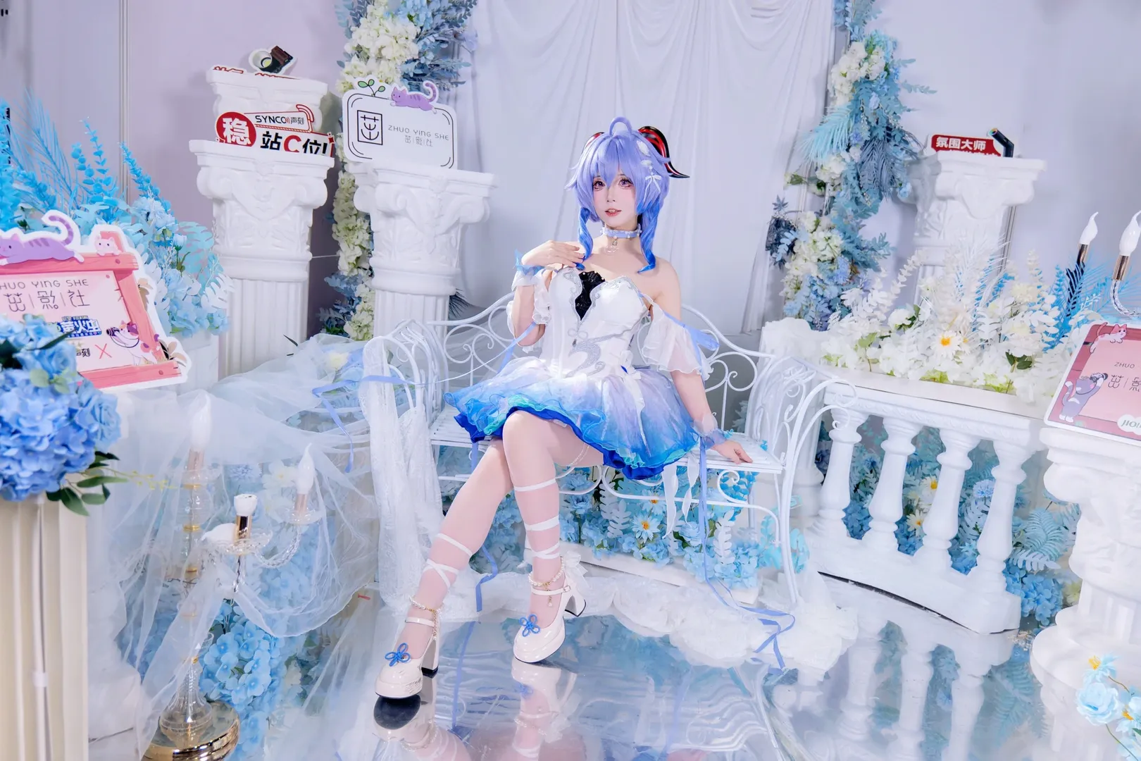 【甘雨cos】原神中那抹幽蓝的优雅身影 - 第 8 张