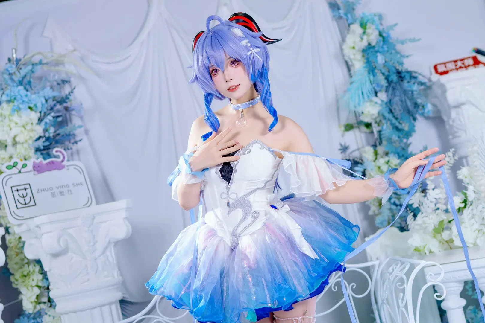 【甘雨cos】原神中那抹幽蓝的优雅身影 - 第 9 张