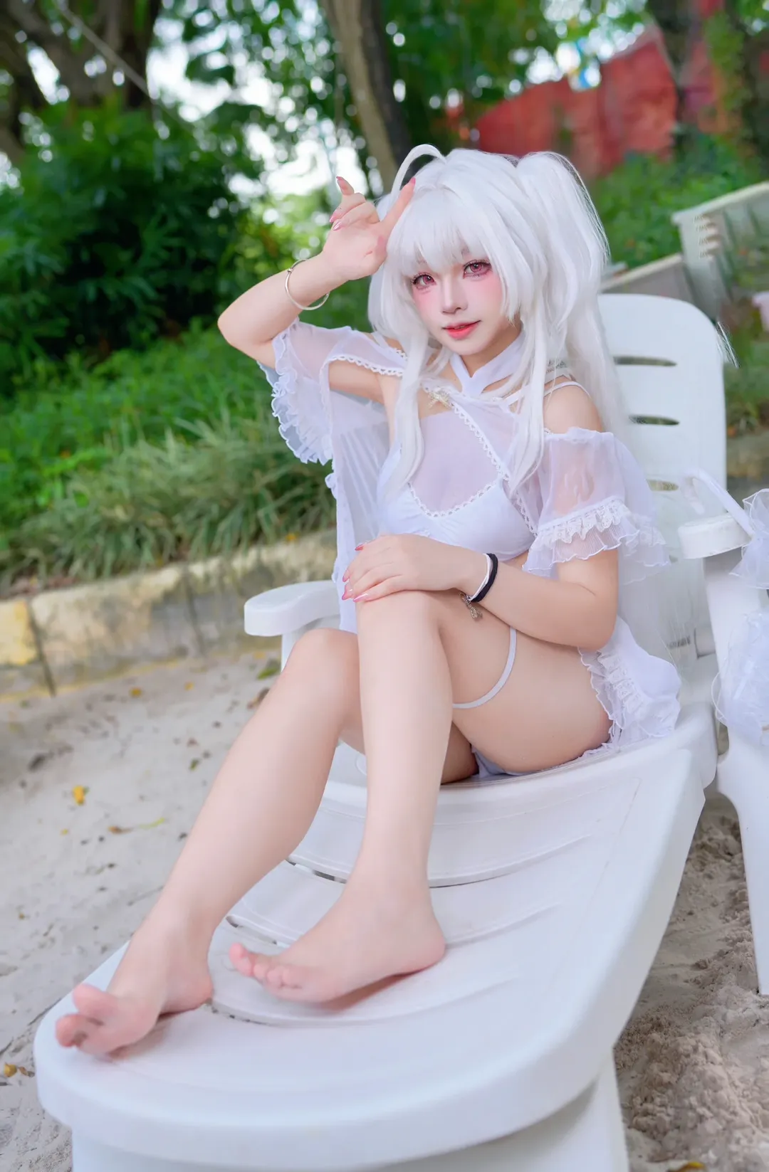 【梅莉cos】乐园的花之魔术师，夏日清凉感满分的自设 - 第 1 张