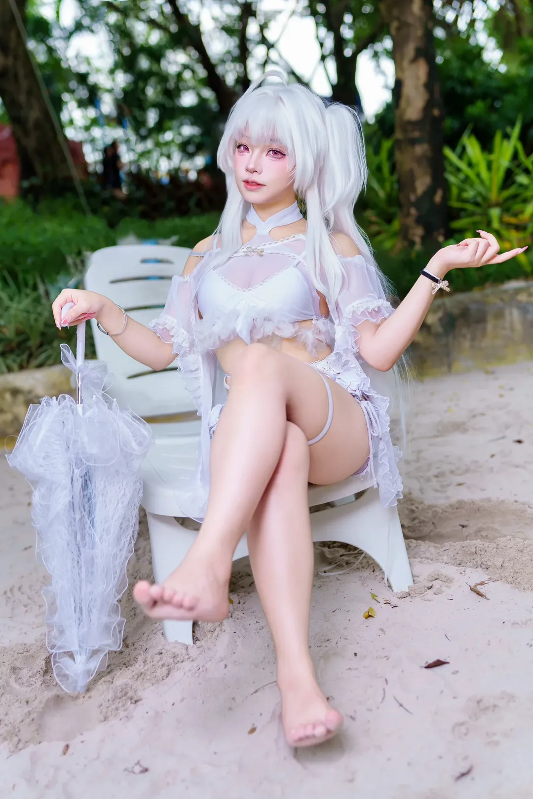 【梅莉cos】乐园的花之魔术师，夏日清凉感满分的自设 - 第 2 张