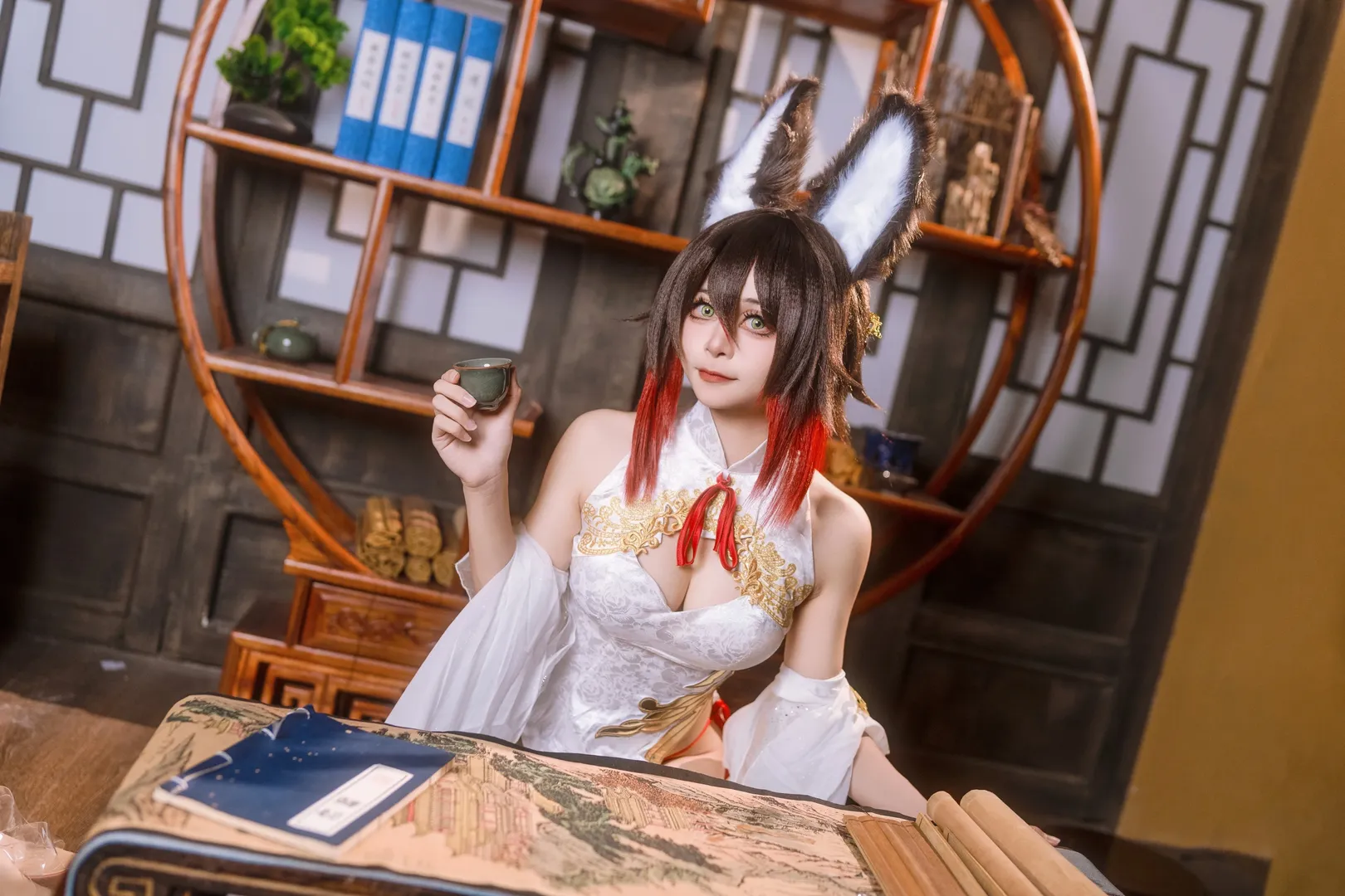 【停云cos】崩坏星穹铁道停云旗袍写真 - 第 1 张