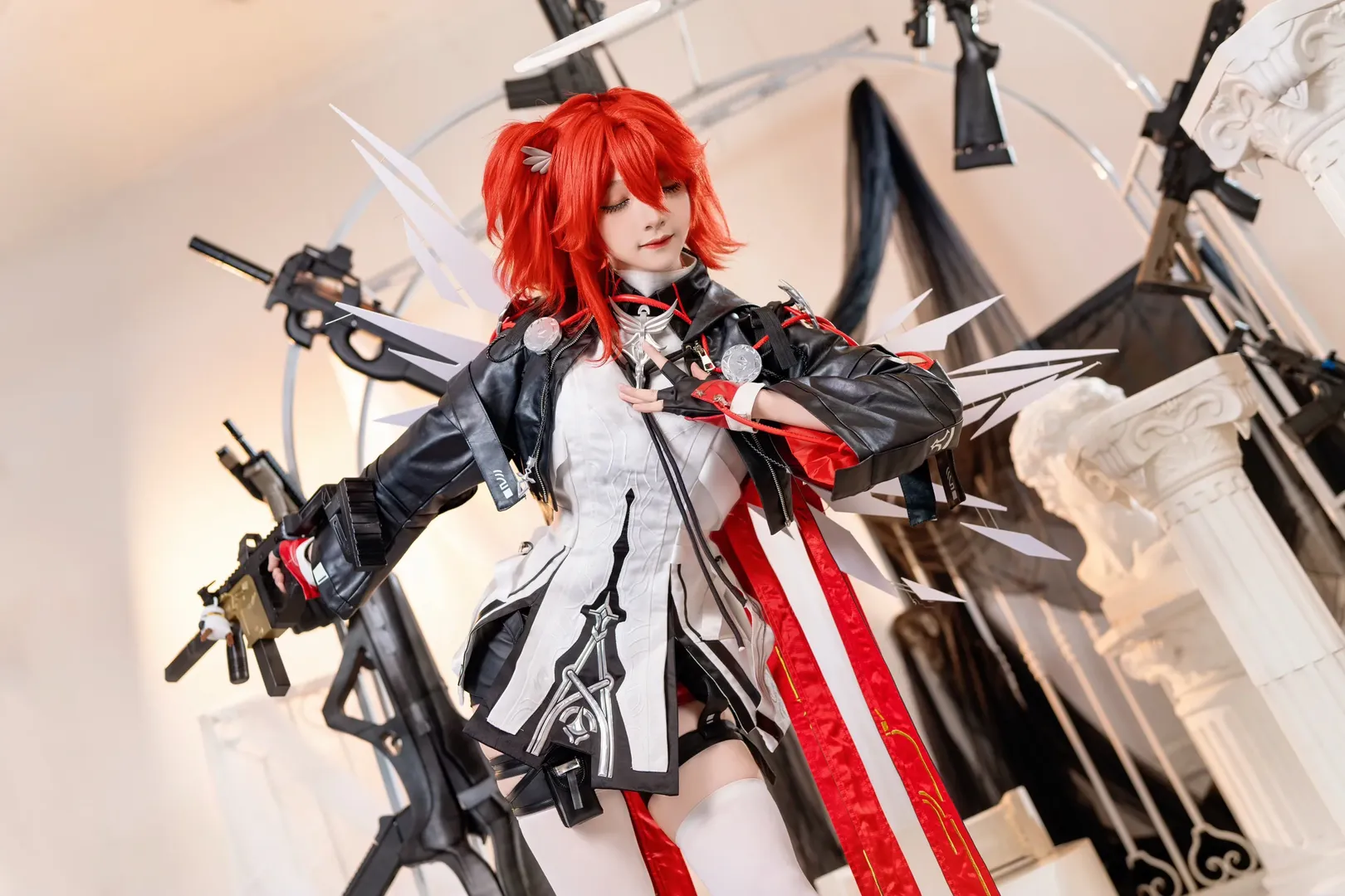 【新約能天使cos】明日方舟企鵝物流的信使，向著啟程的天空擊發祈願之彈 - 第 5 張