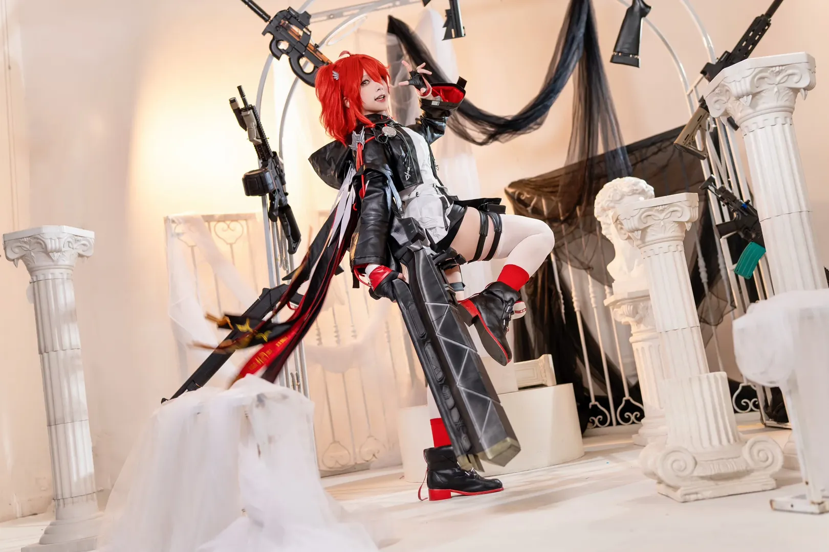 【新約能天使cos】明日方舟企鵝物流的信使，向著啟程的天空擊發祈願之彈 - 第 7 張