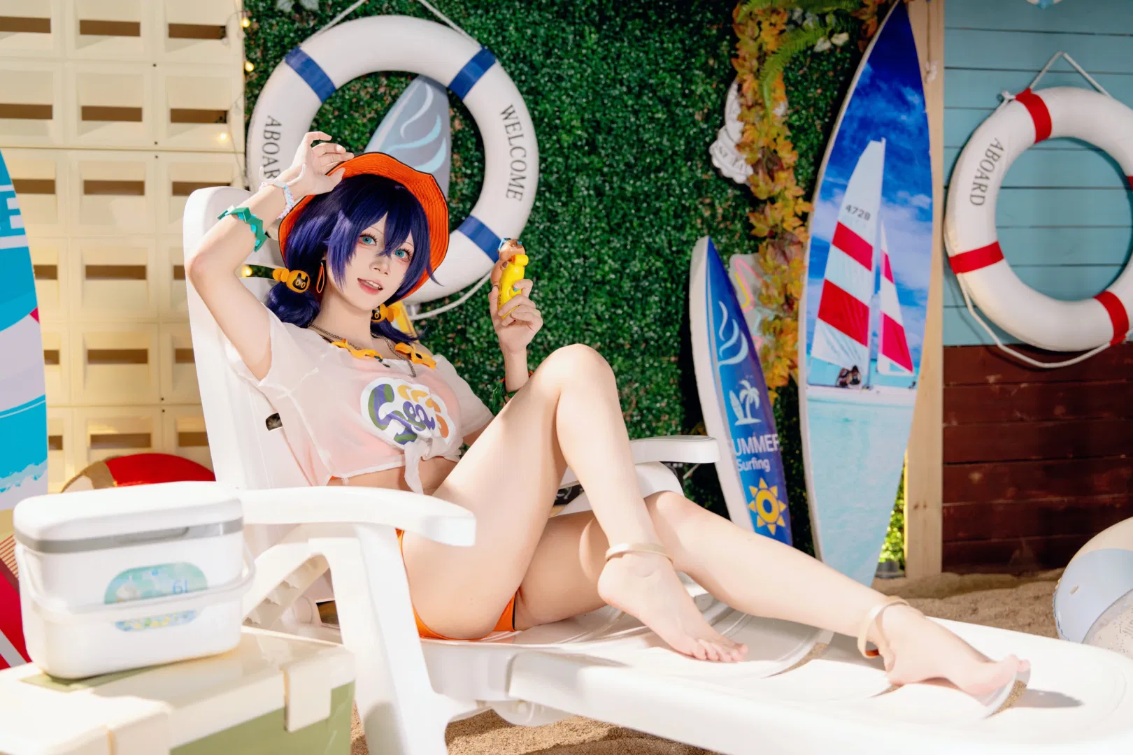 【铃cos】绝区零的橘子味夏日泳装 - 第 12 张