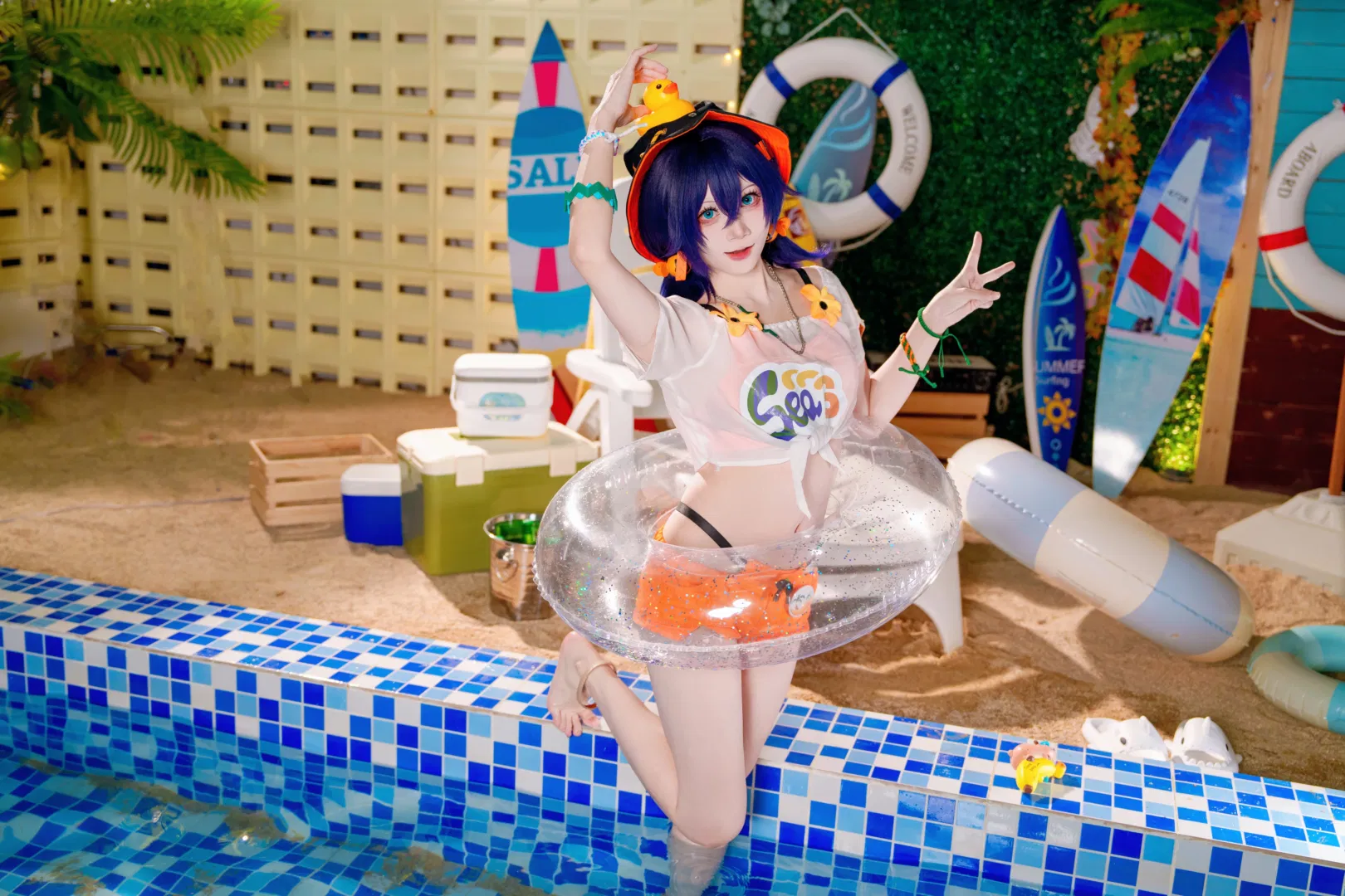【铃cos】绝区零的橘子味夏日泳装 - 第 5 张