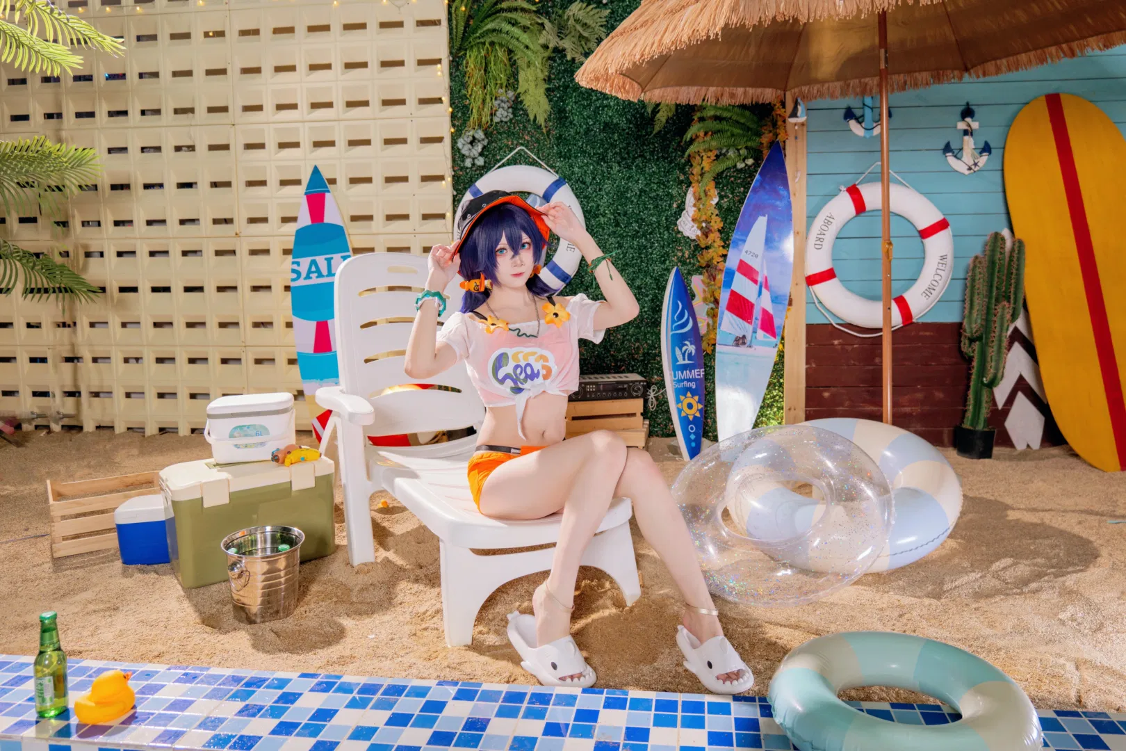 【铃cos】绝区零的橘子味夏日泳装 - 第 9 张