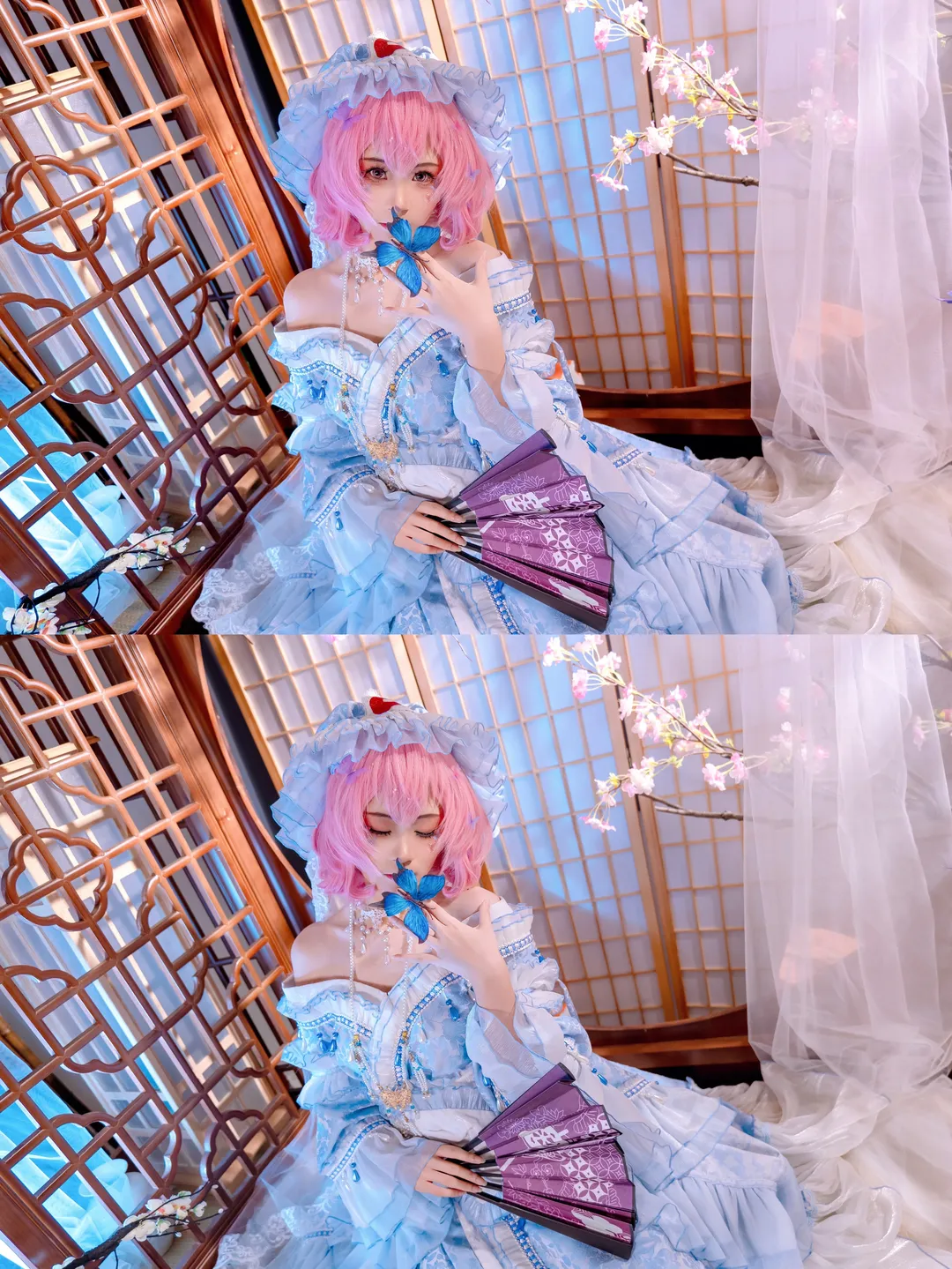 【西行寺幽幽子cos】东方project中的樱色幽灵，带来深秋的幻想 - 第 2 张