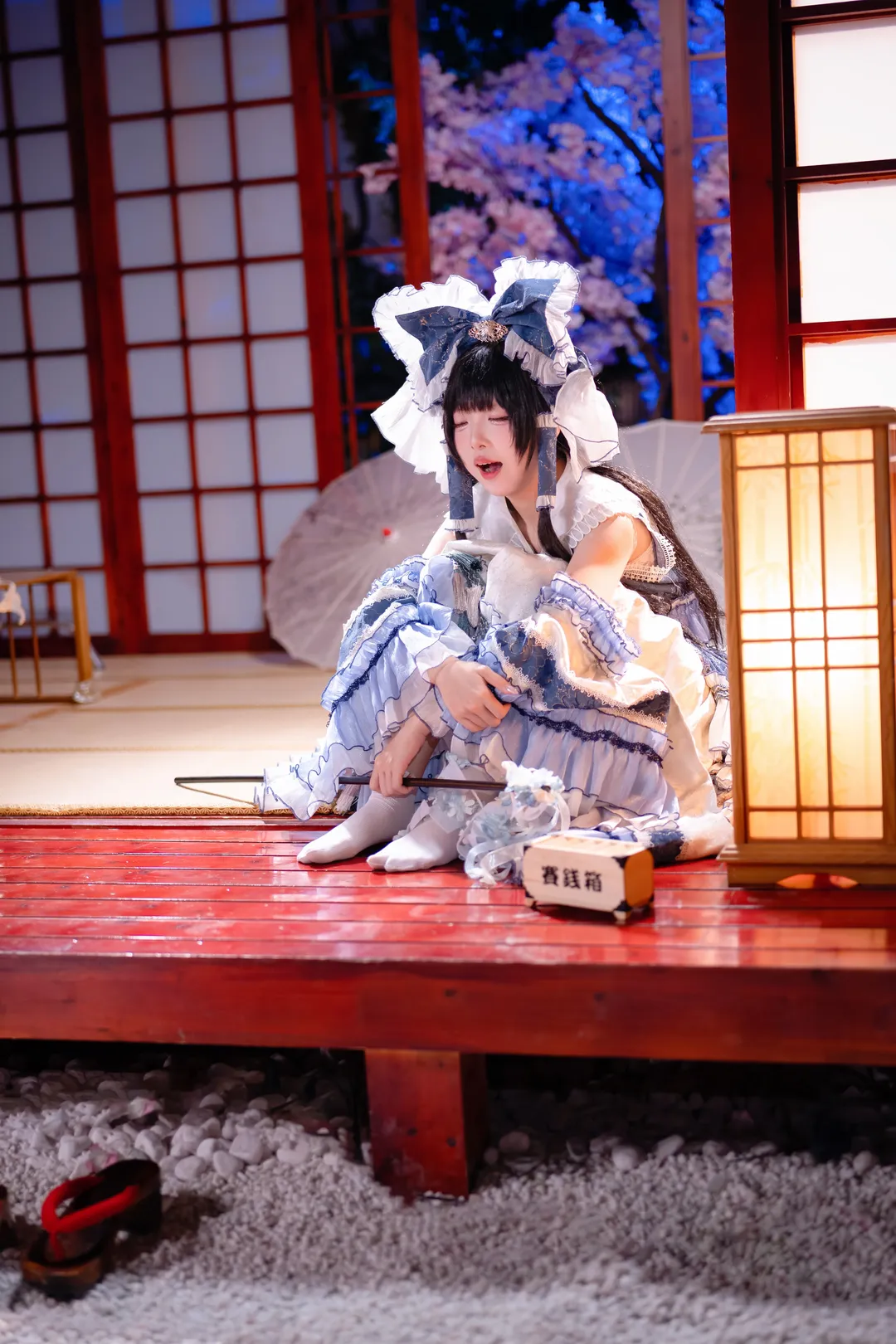 【博丽灵梦cos】东方Project青灵梦二设，和风棚拍细节分享 - 第 13 张