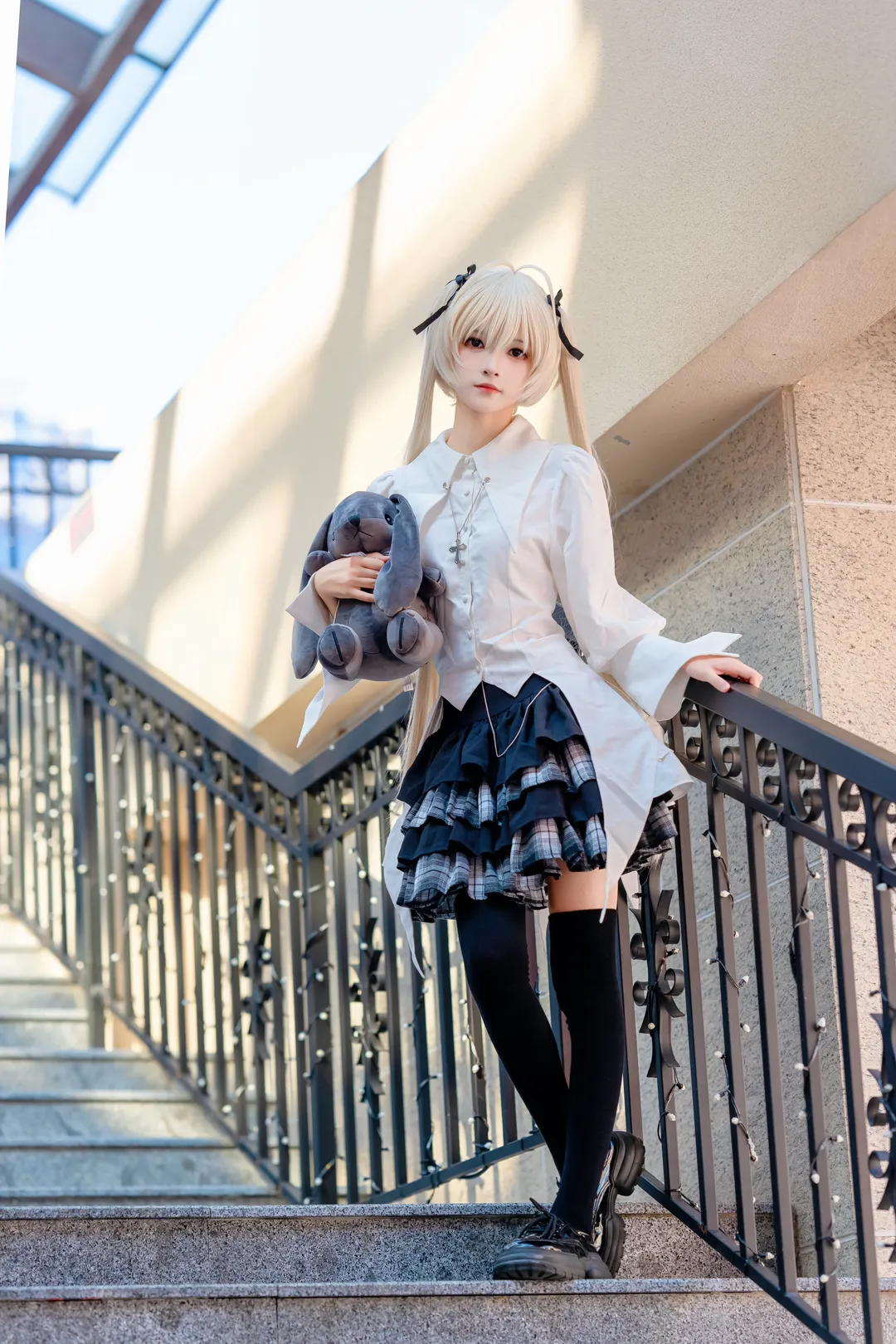 【春日野穹cos】缘之空里的哥特少女，黑丝长腿的独家呈现 - 第 2 张