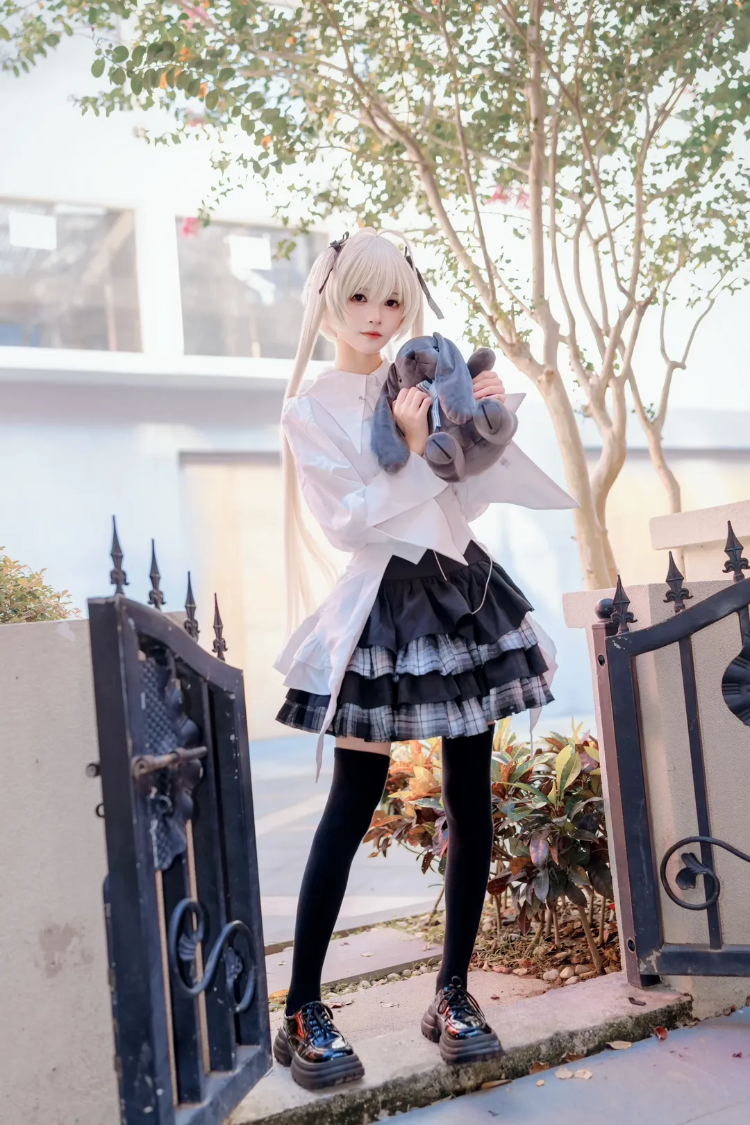 【春日野穹cos】缘之空里的哥特少女，黑丝长腿的独家呈现 - 第 3 张