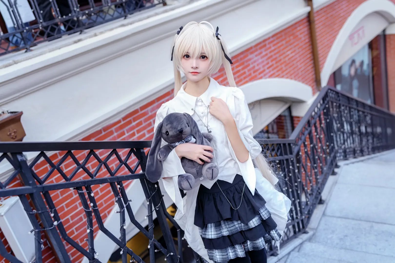 【春日野穹cos】缘之空里的哥特少女，黑丝长腿的独家呈现 - 第 7 张
