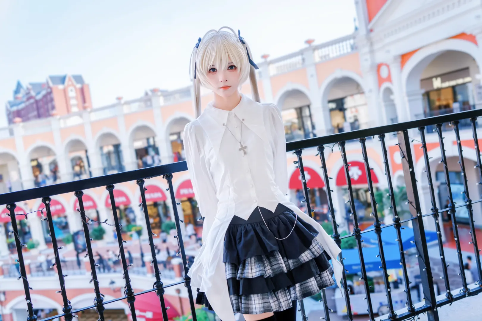 【春日野穹cos】缘之空里的哥特少女，黑丝长腿的独家呈现 - 第 9 张