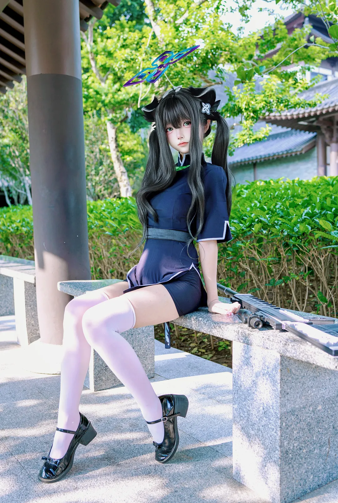 【春原瞬cos】碧蓝档案幼瞬的园林拍摄记录 - 第 4 张