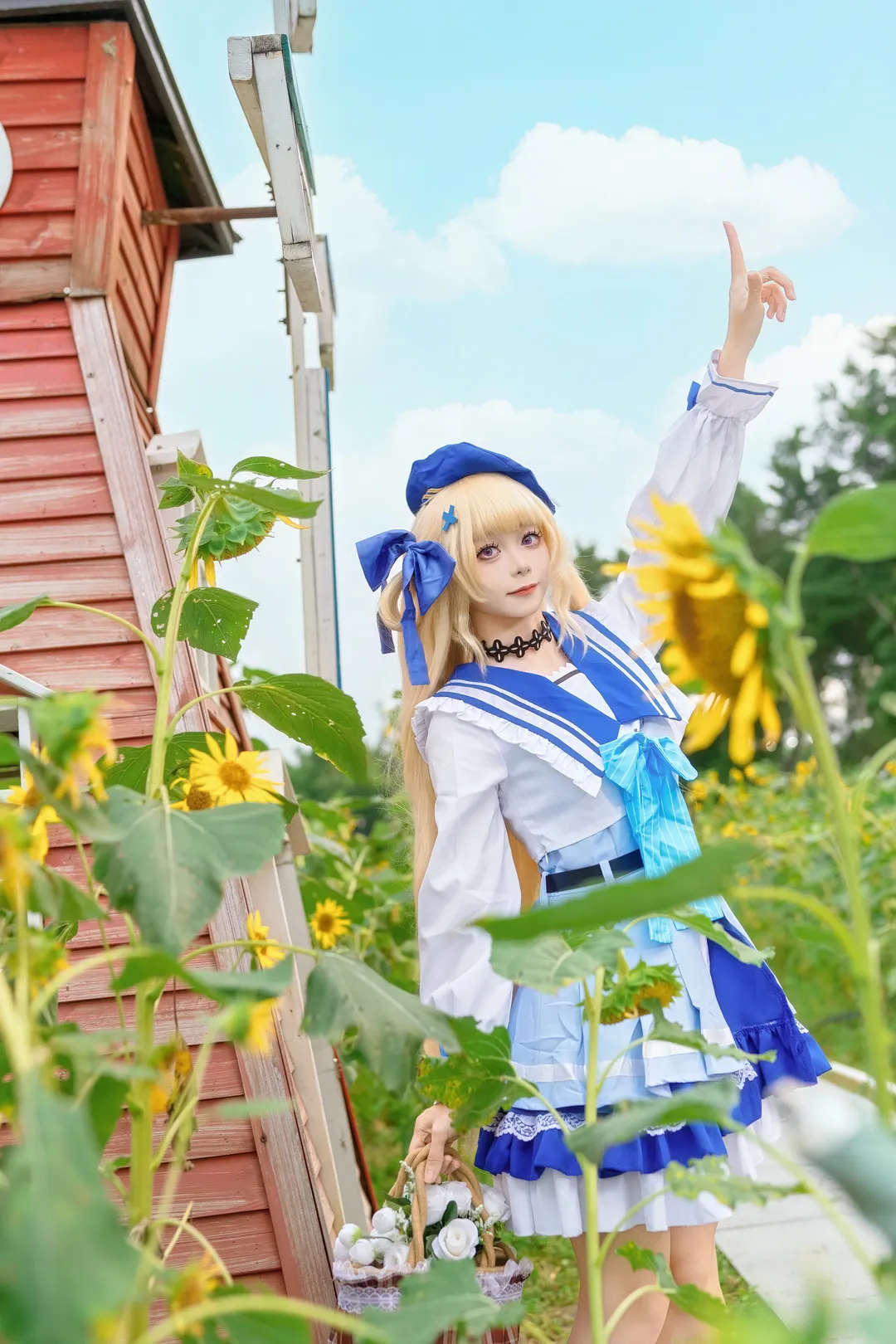 【菲比cos】向日葵花海里绽放的鸣潮联动限定 - 第 4 张