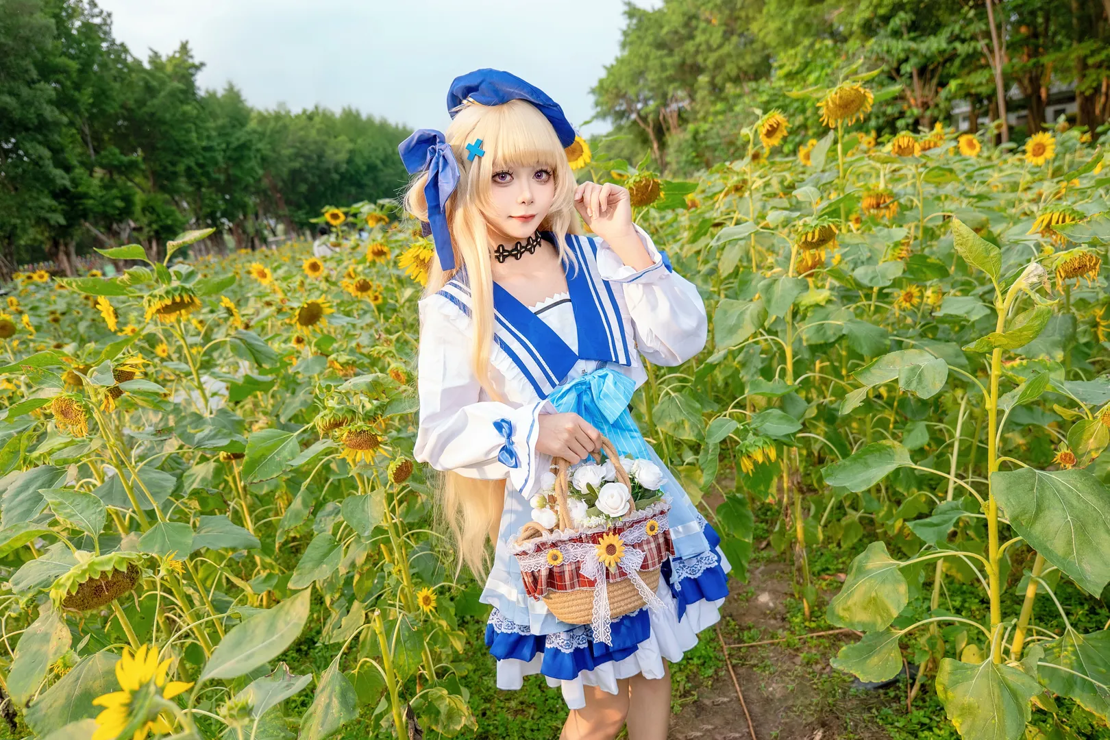 【菲比cos】向日葵花海里绽放的鸣潮联动限定 - 第 7 张
