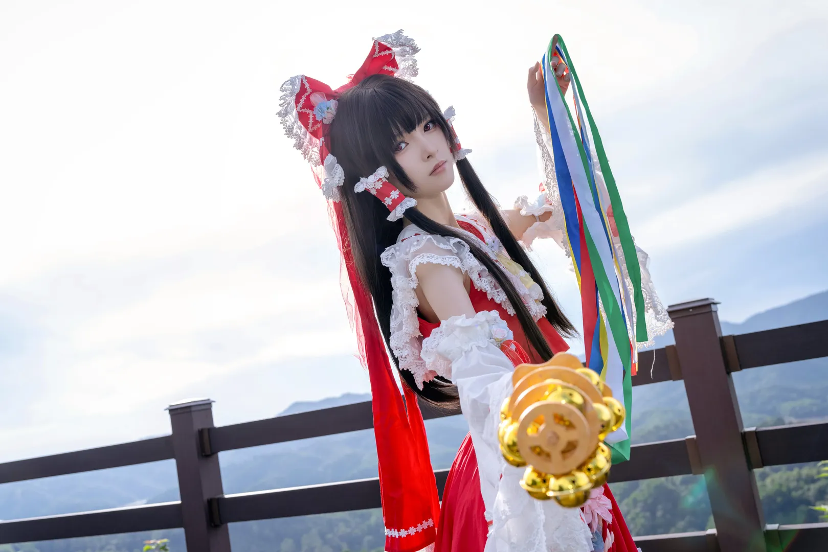 【博麗靈夢cos】東方project 紅白巫女的和風洛麗塔寫真 - 第 7 張