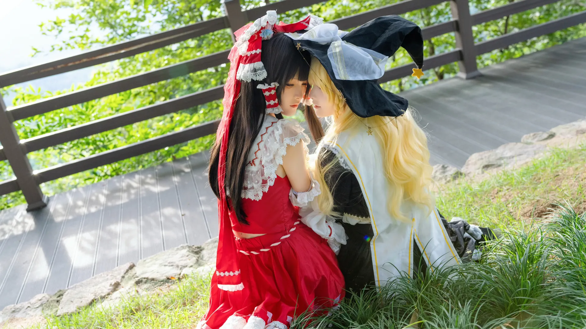【博丽灵梦cos】【雾雨魔理沙cos】东方project红黑双人游 - 第 4 张