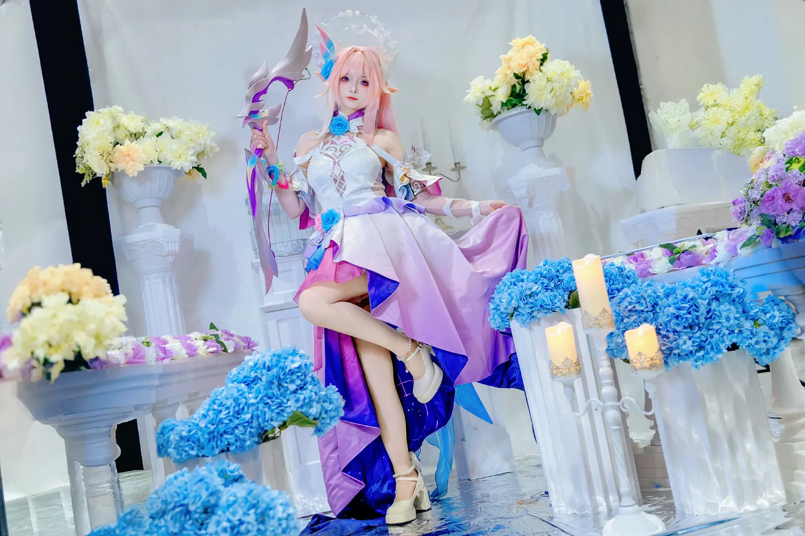 【大昔涟cos】翁法罗斯的唯美现身，体验这独属于你的浪漫 - 第 9 张