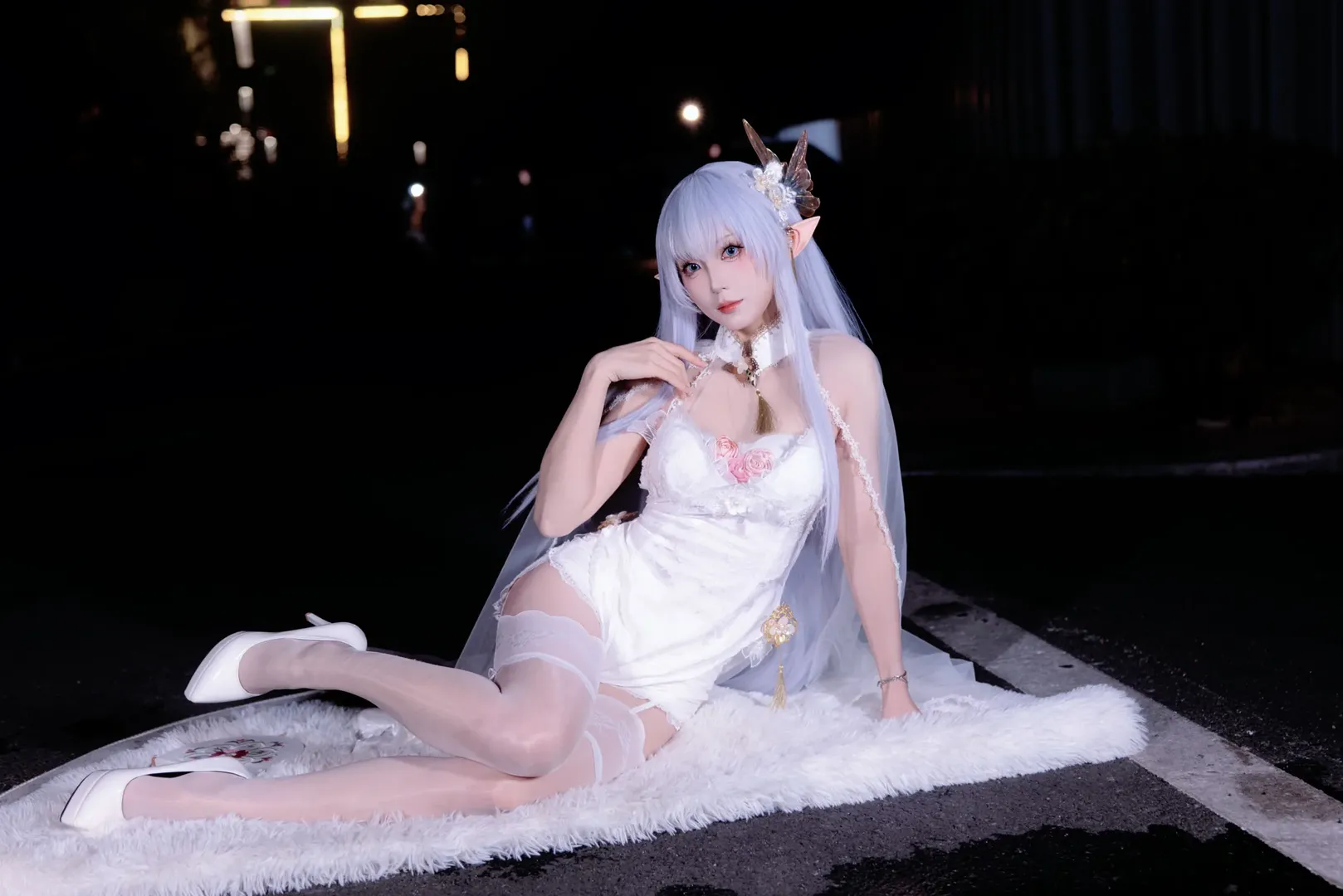 [Albion cosplay] Azur Lane Qipao cosplay Firefly ACG Expo photo return