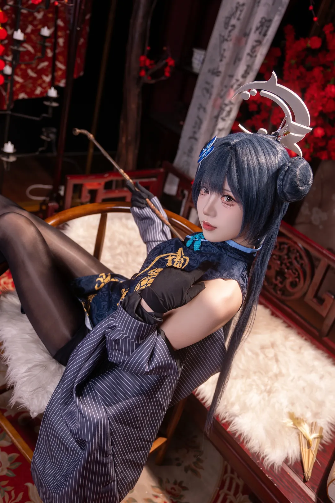 【妃咲cos】碧蓝档案中那份从容与优雅的完美呈现 - 第 1 张