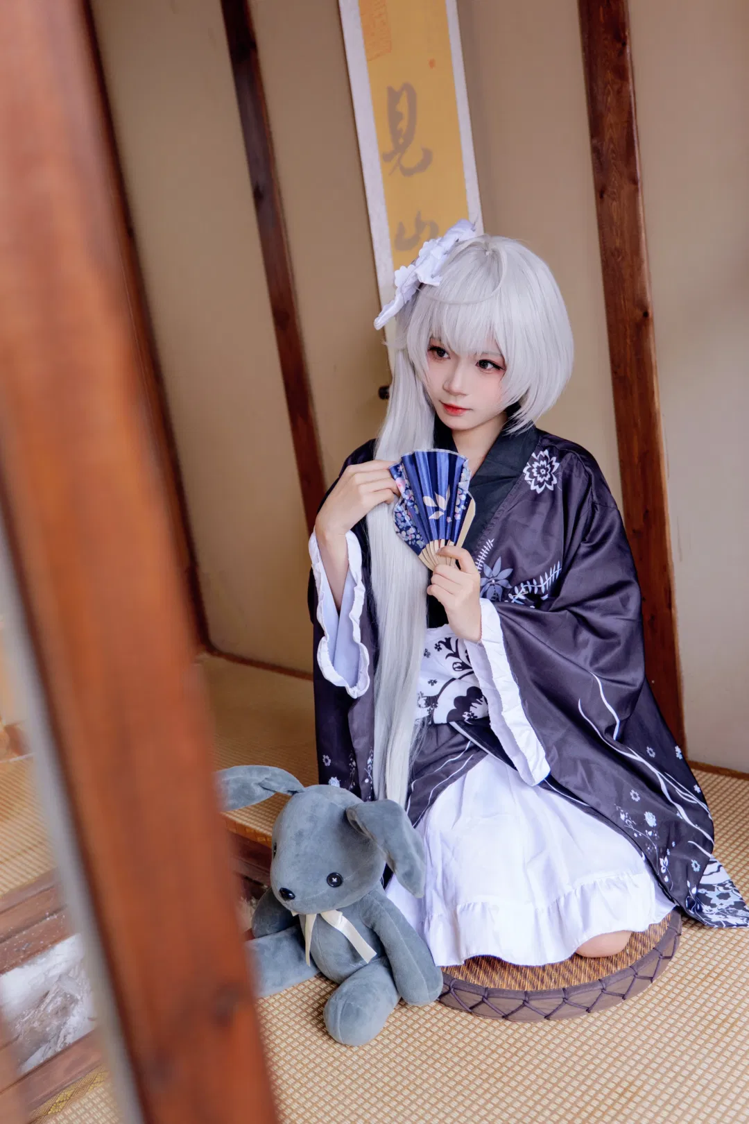 【春日野穹cos】缘之空 银发和风与灰兔子的静谧时光 - 第 2 张