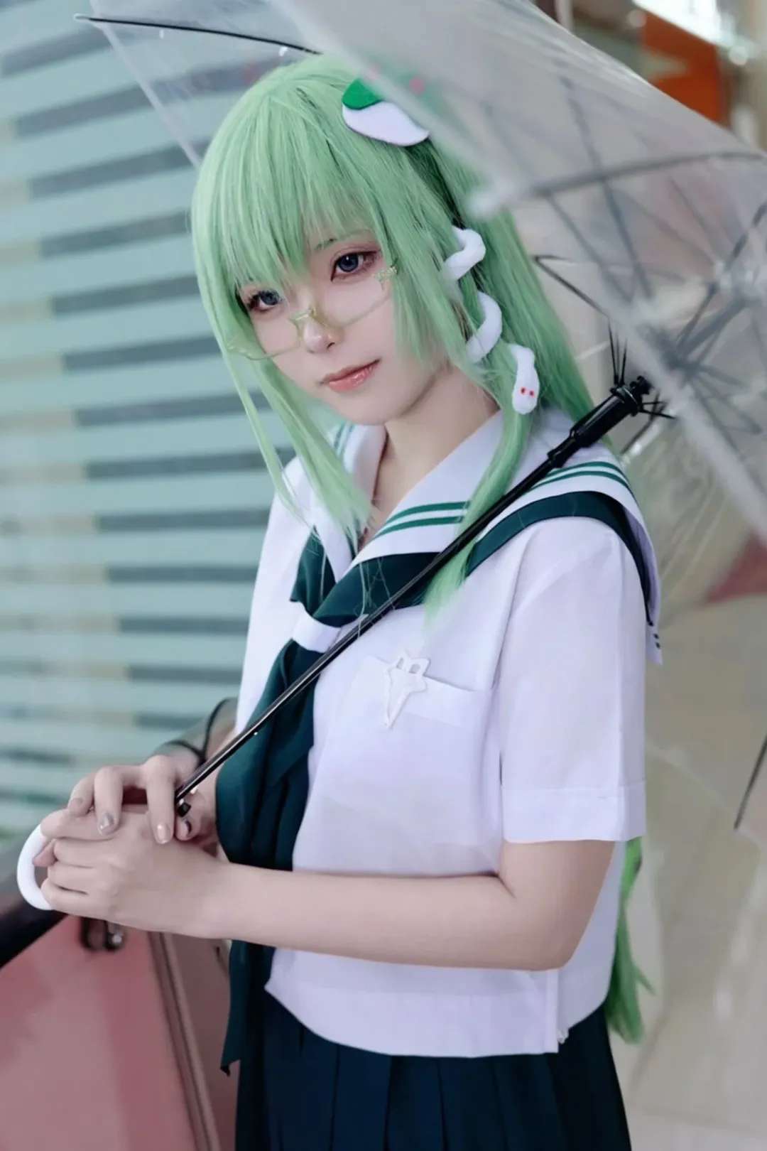 【東風谷早苗cos】廣州東方活動幻想星廈的JK清爽場照 - 第 1 張