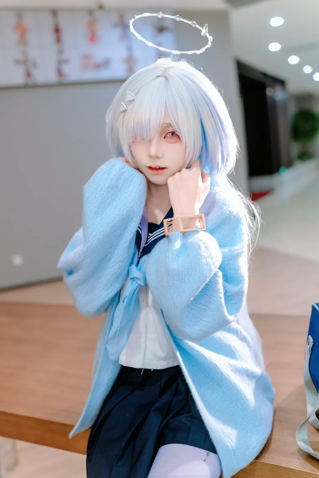 【莫寧cos】重返校園時光的藍髮少女 - 第 2 張