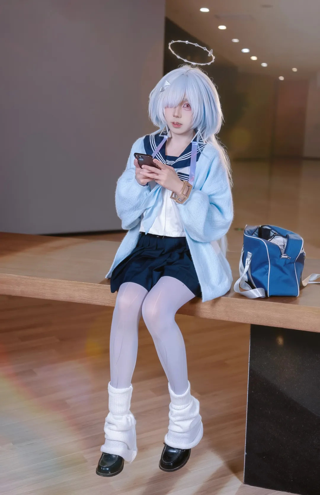 【莫寧cos】重返校園時光的藍髮少女 - 第 3 張