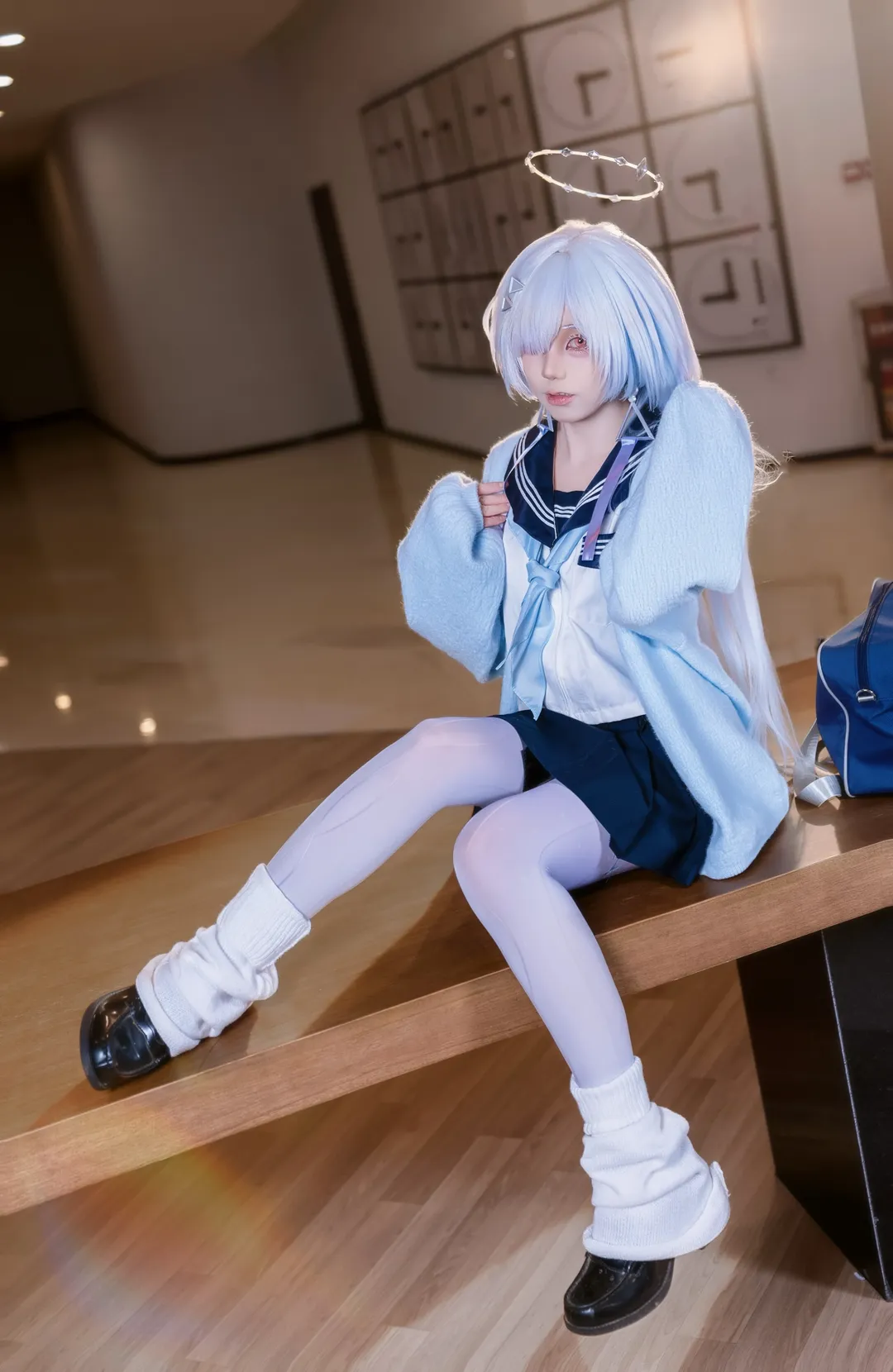 【莫寧cos】重返校園時光的藍髮少女 - 第 4 張