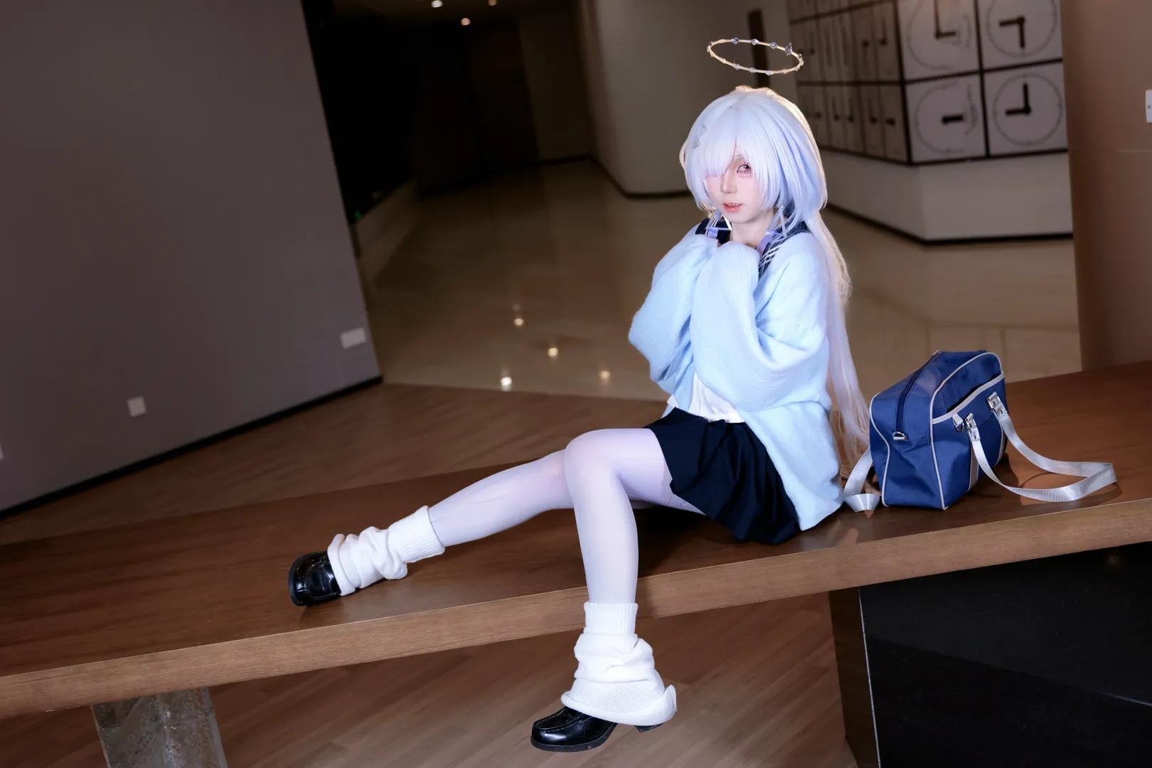 【莫寧cos】重返校園時光的藍髮少女 - 第 5 張