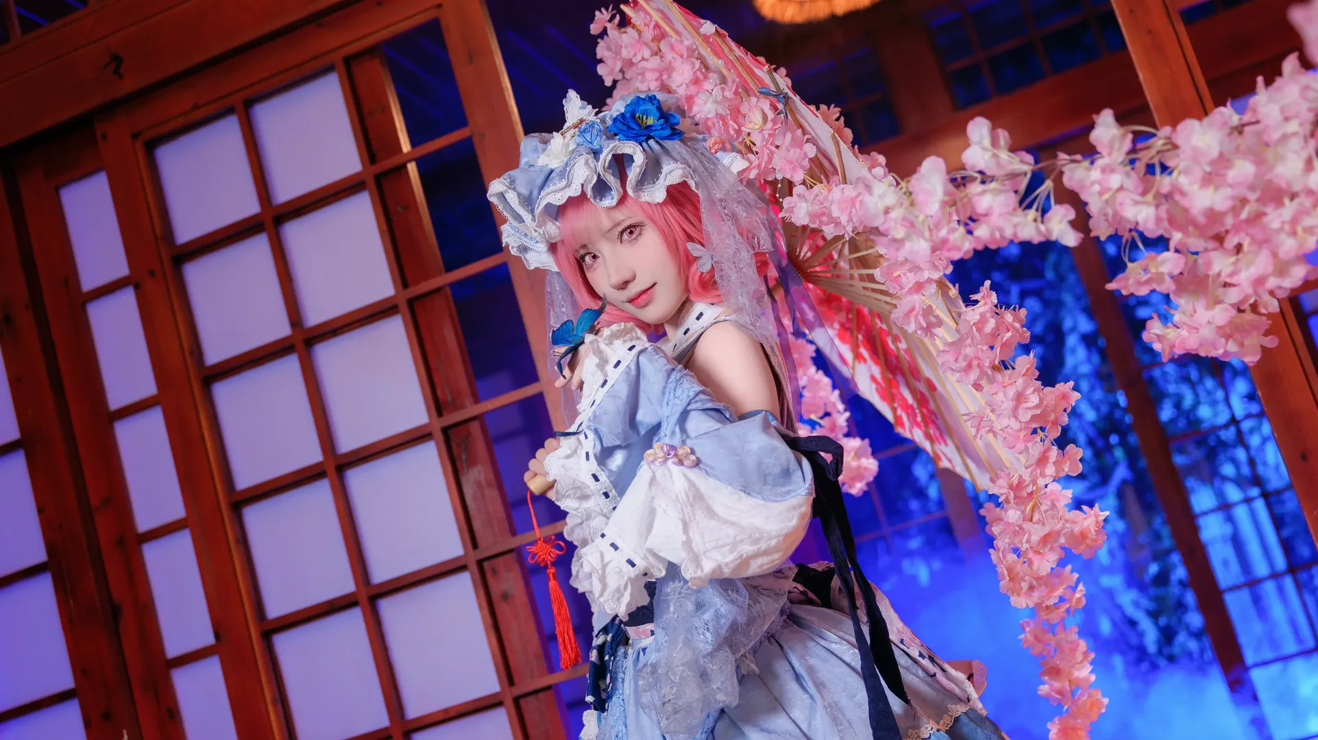 【西行寺幽幽子cos】东方project中的梦幻和风 - 第 6 张