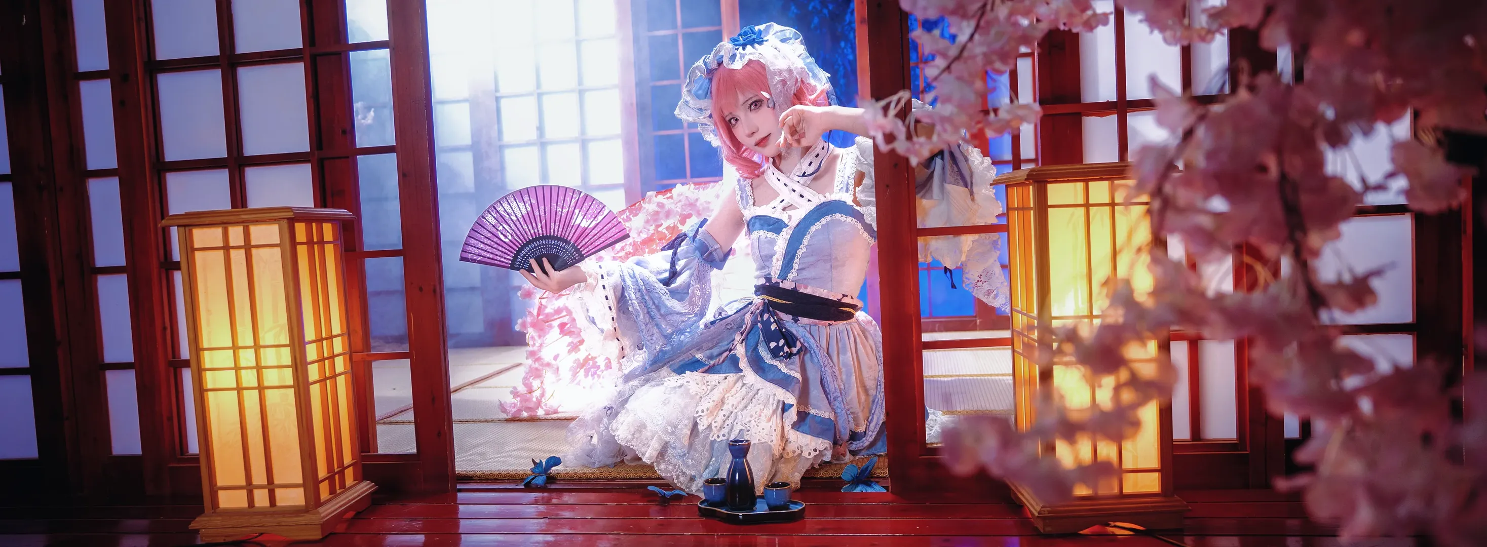 【西行寺幽幽子cos】东方project中的梦幻和风 - 第 7 张