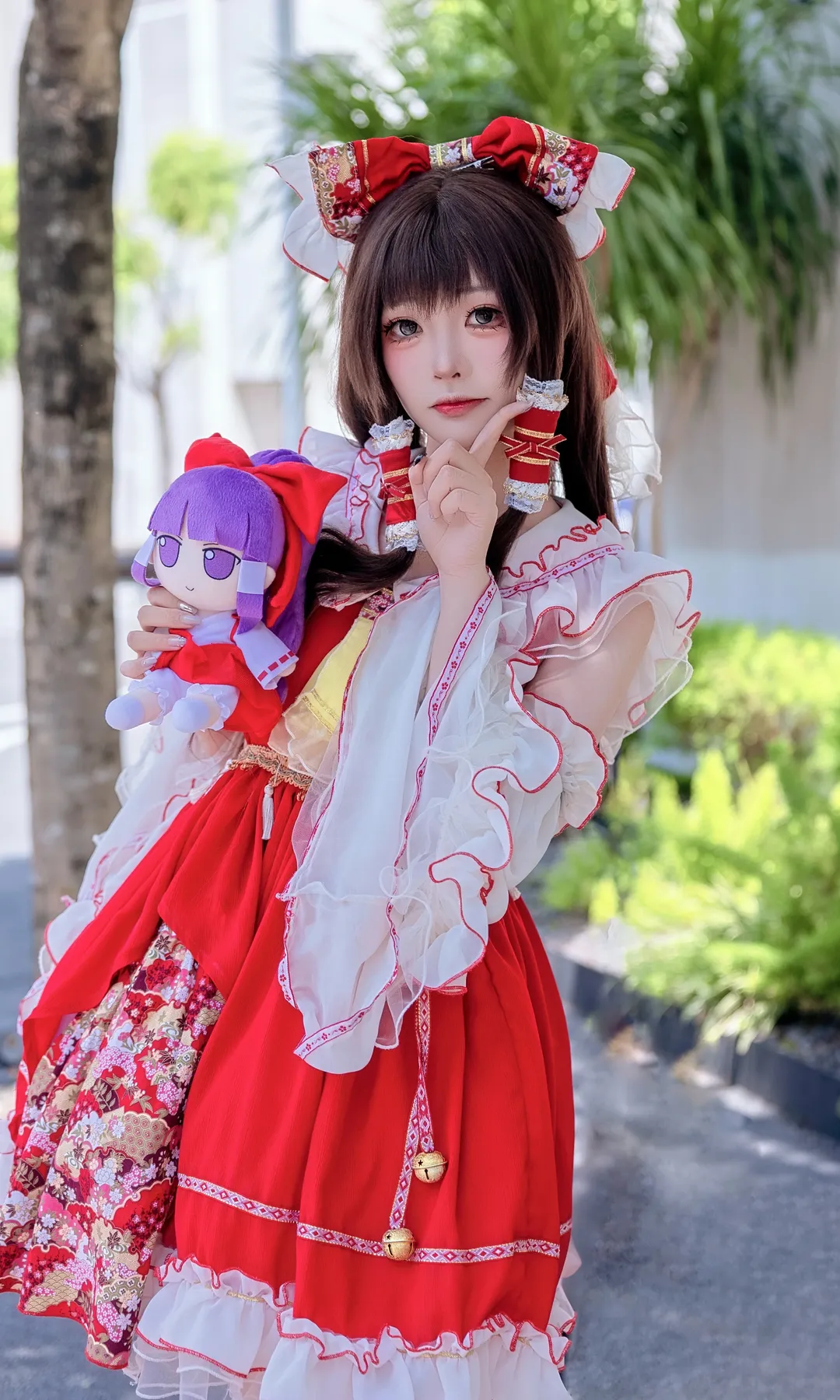 【博丽灵梦cos】静谧夏日里的红白巫女，东方project正片分享 - 第 2 张