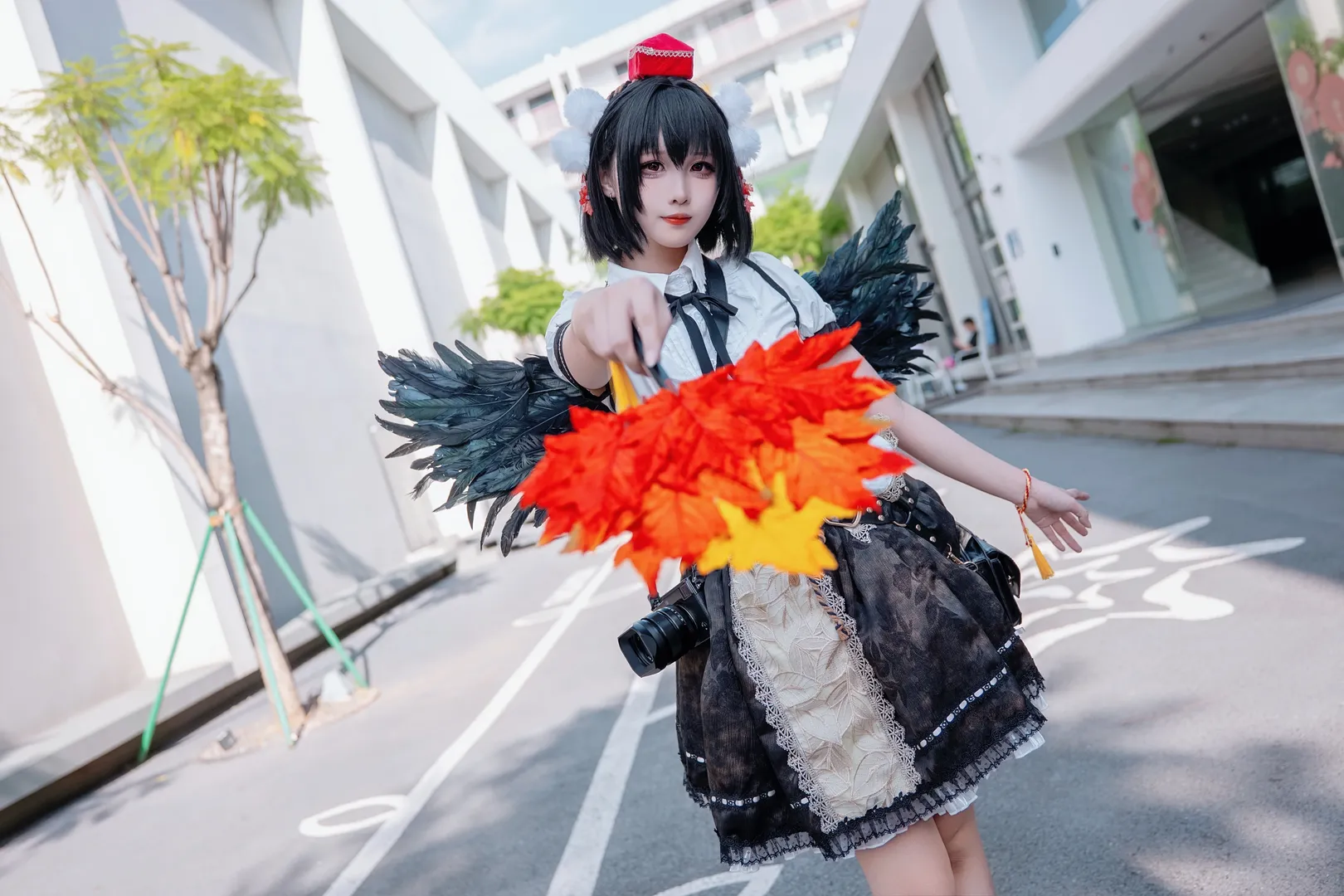 【射命丸文cos】东方project风神少女，广州THO场外拍摄记录 - 第 6 张