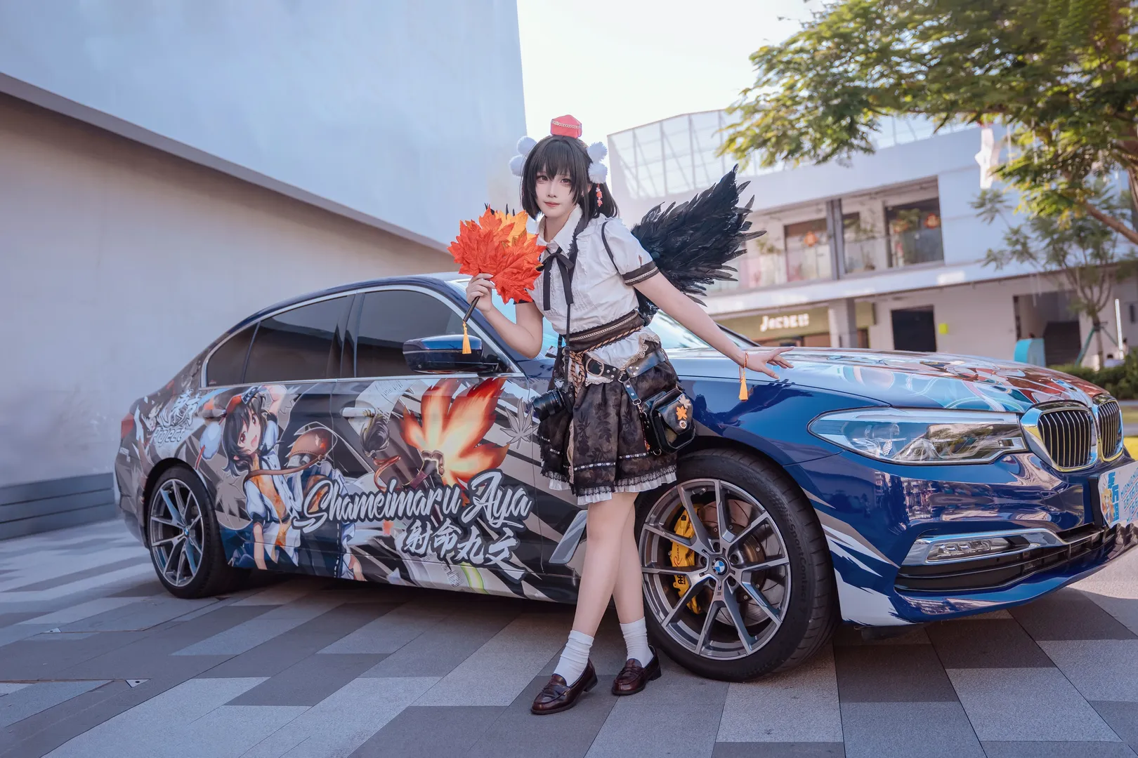 【射命丸文cos】东方project风神少女，广州THO场外拍摄记录 - 第 7 张