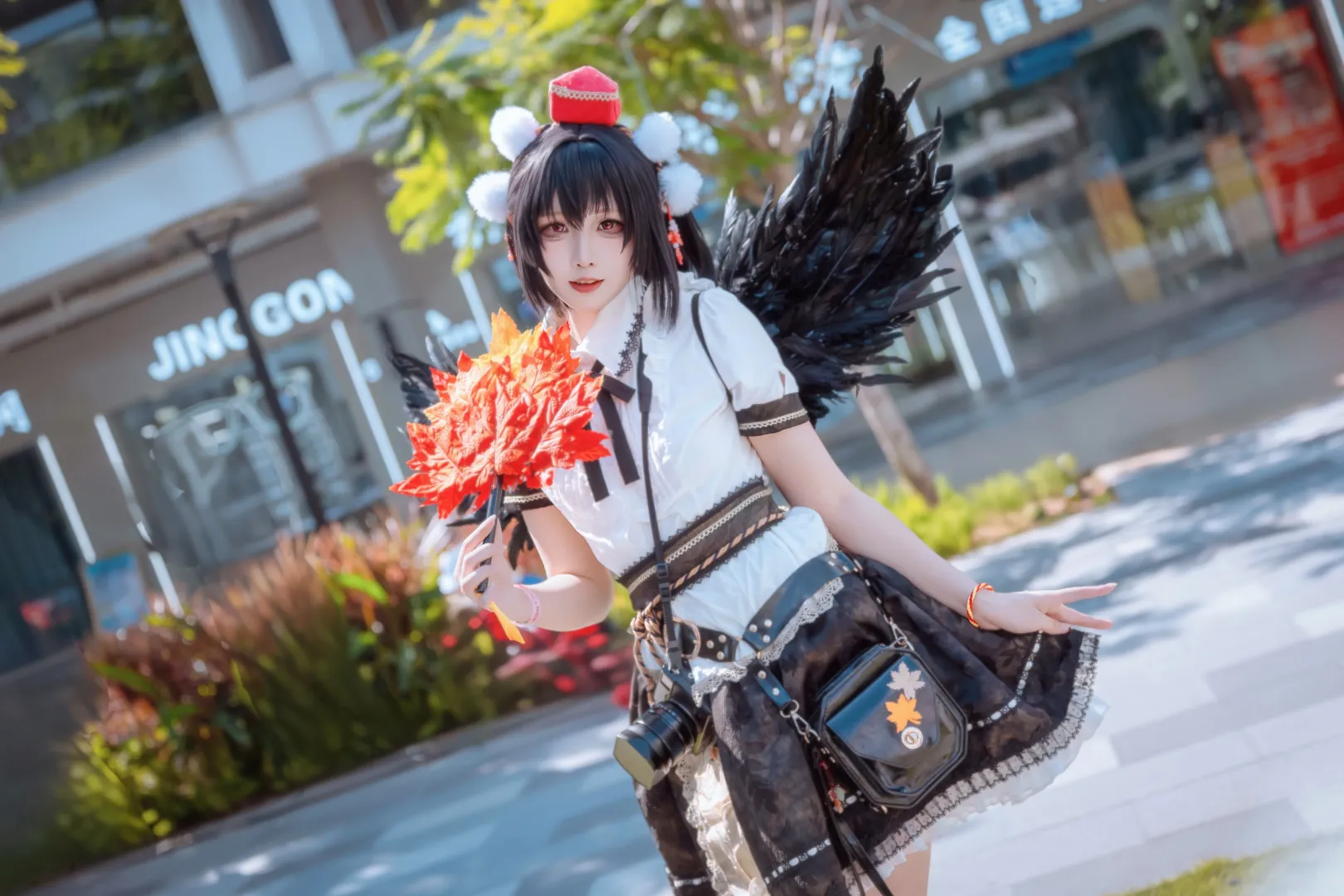 【射命丸文cos】东方project风神少女，广州THO场外拍摄记录 - 第 8 张