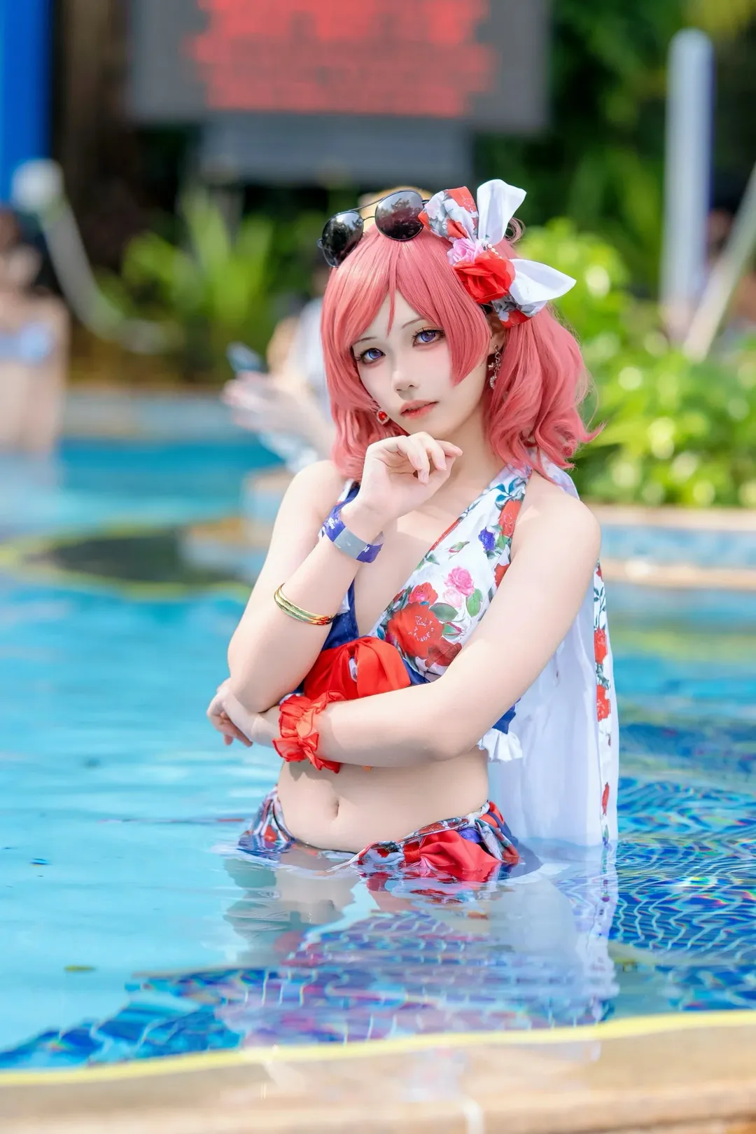 【西木野真姬cos】LoveLive!的夏日限定，泳装玩水大整活 - 第 1 张