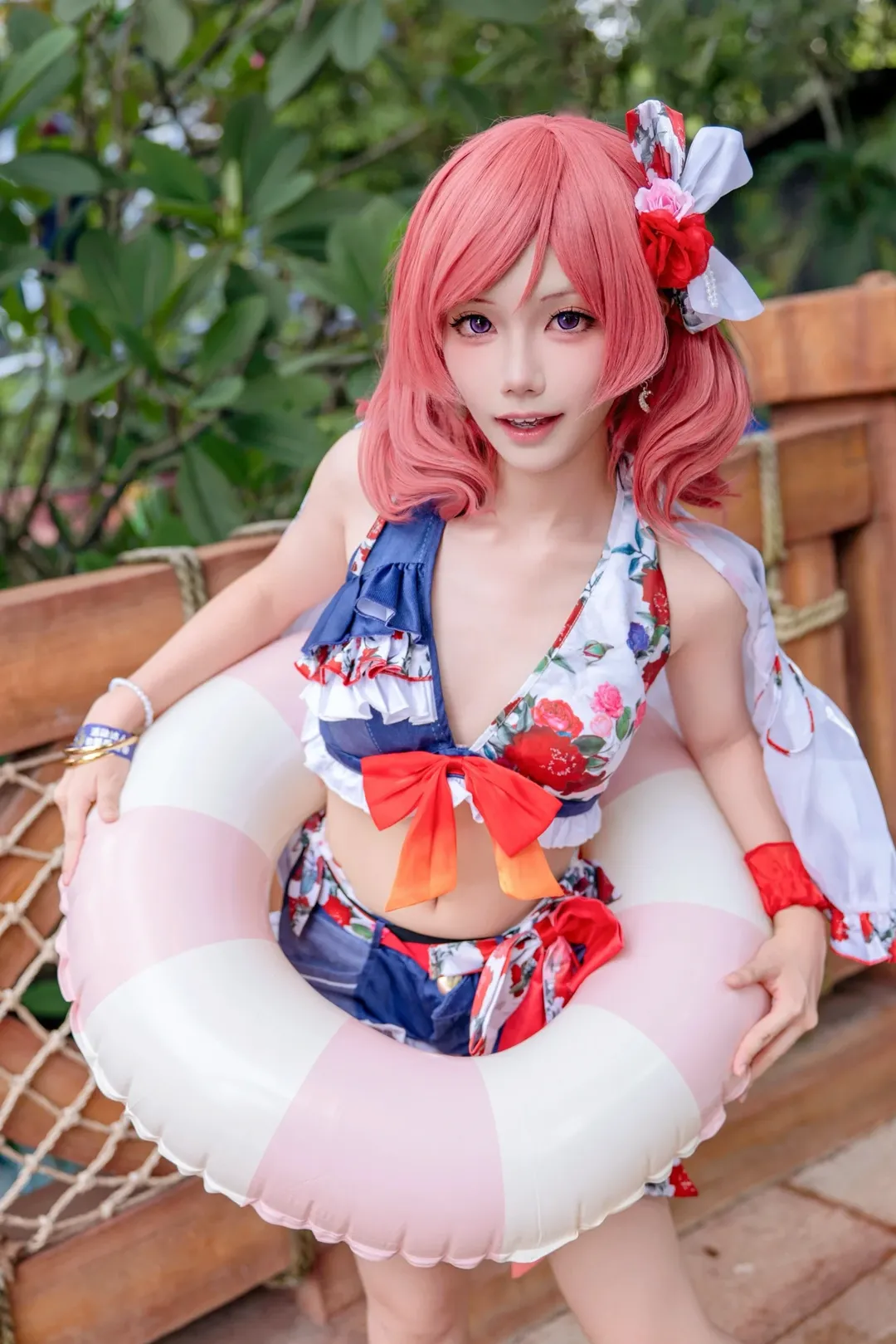 【西木野真姬cos】LoveLive!的夏日限定，泳装玩水大整活 - 第 5 张