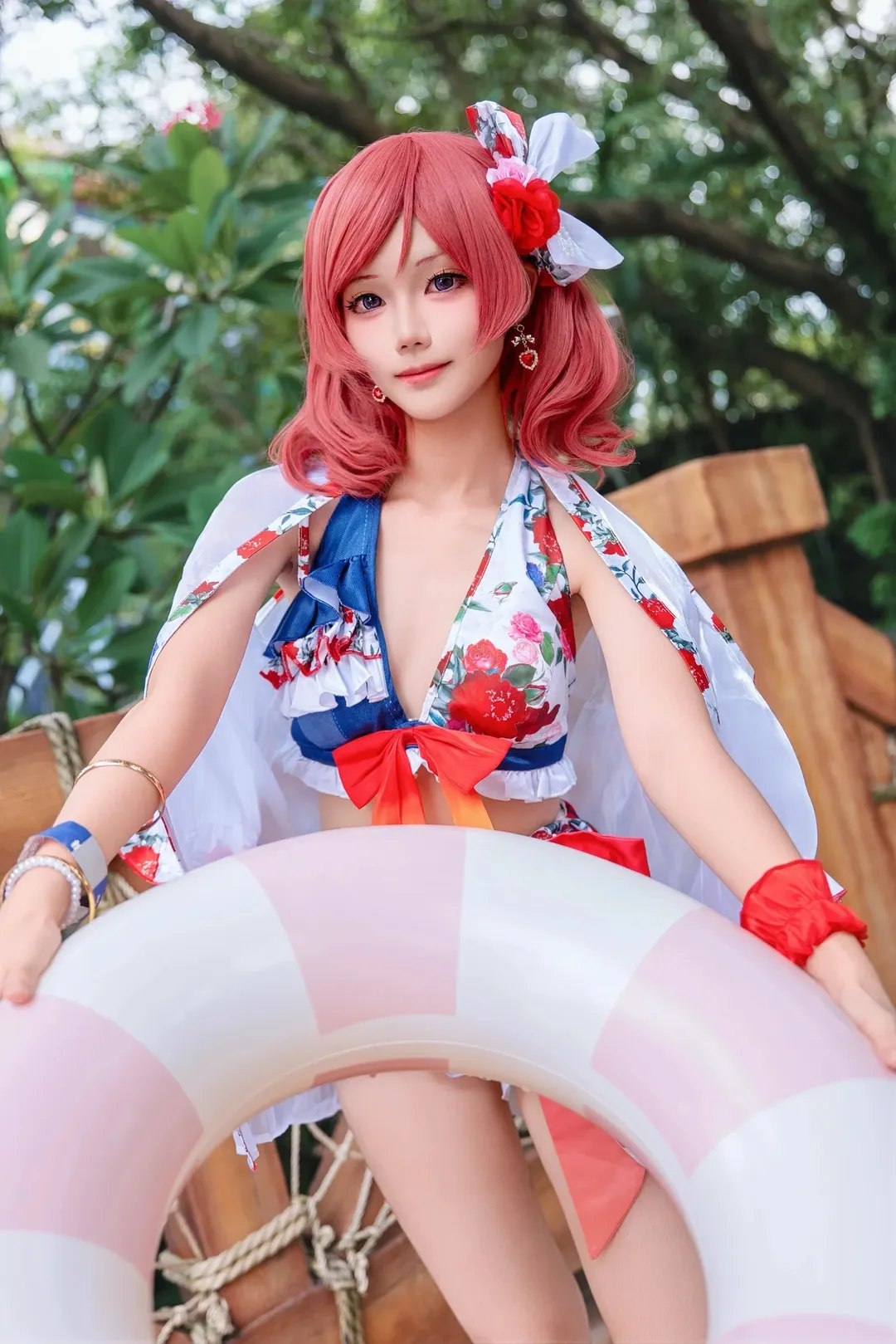 【西木野真姬cos】LoveLive!的夏日限定，泳装玩水大整活 - 第 6 张