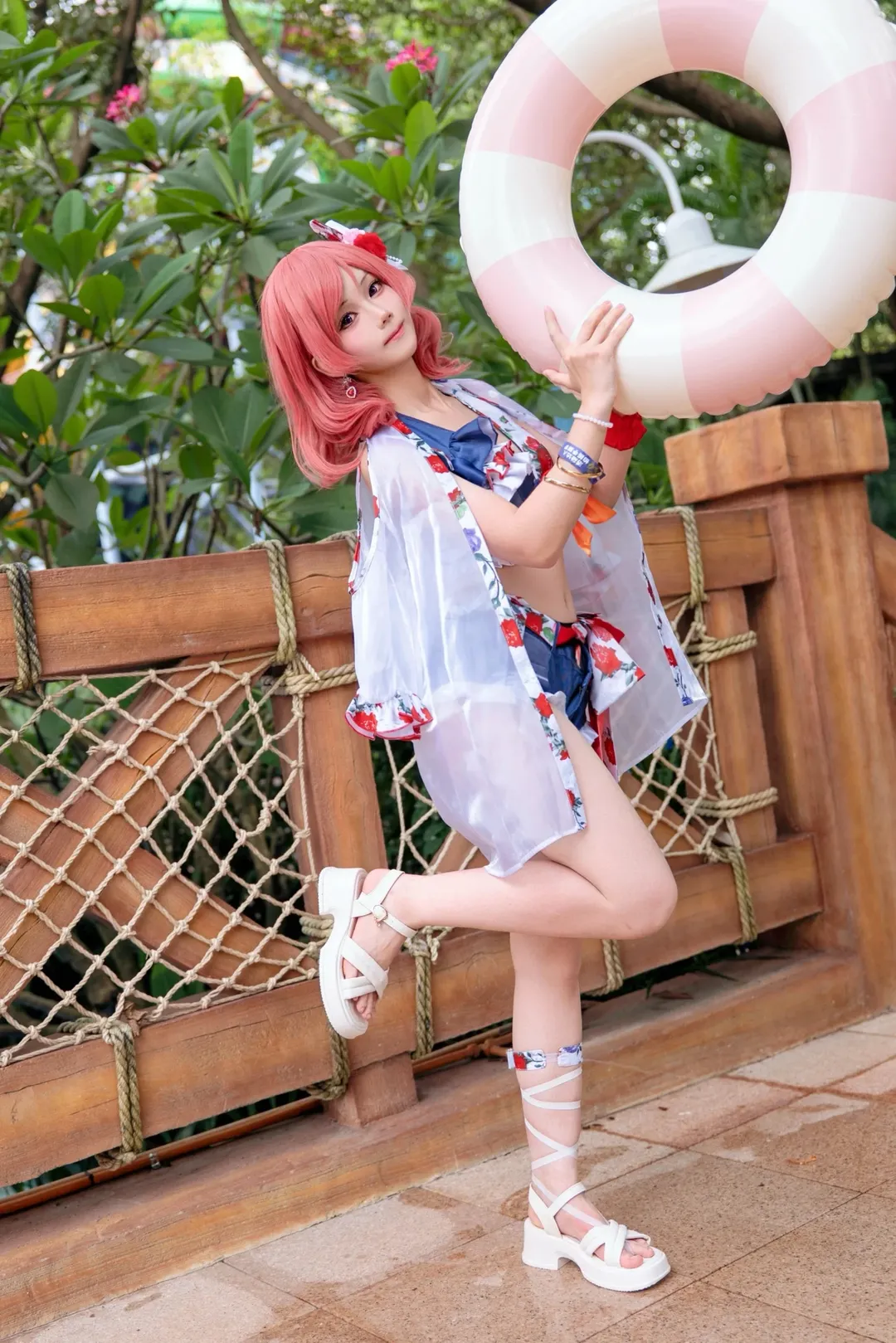 【西木野真姬cos】LoveLive!的夏日限定，泳装玩水大整活 - 第 7 张