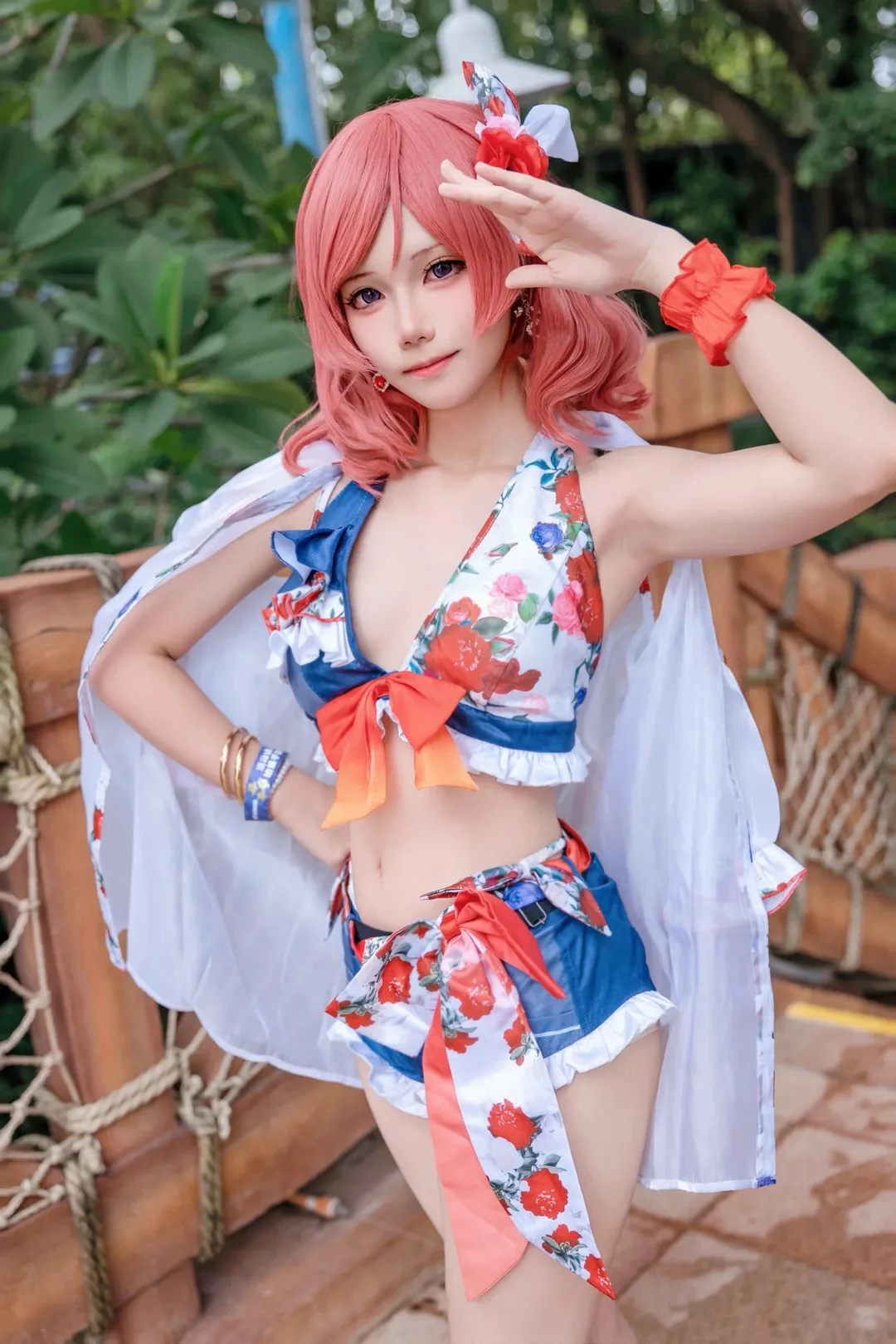 【西木野真姬cos】LoveLive!的夏日限定，泳装玩水大整活 - 第 8 张