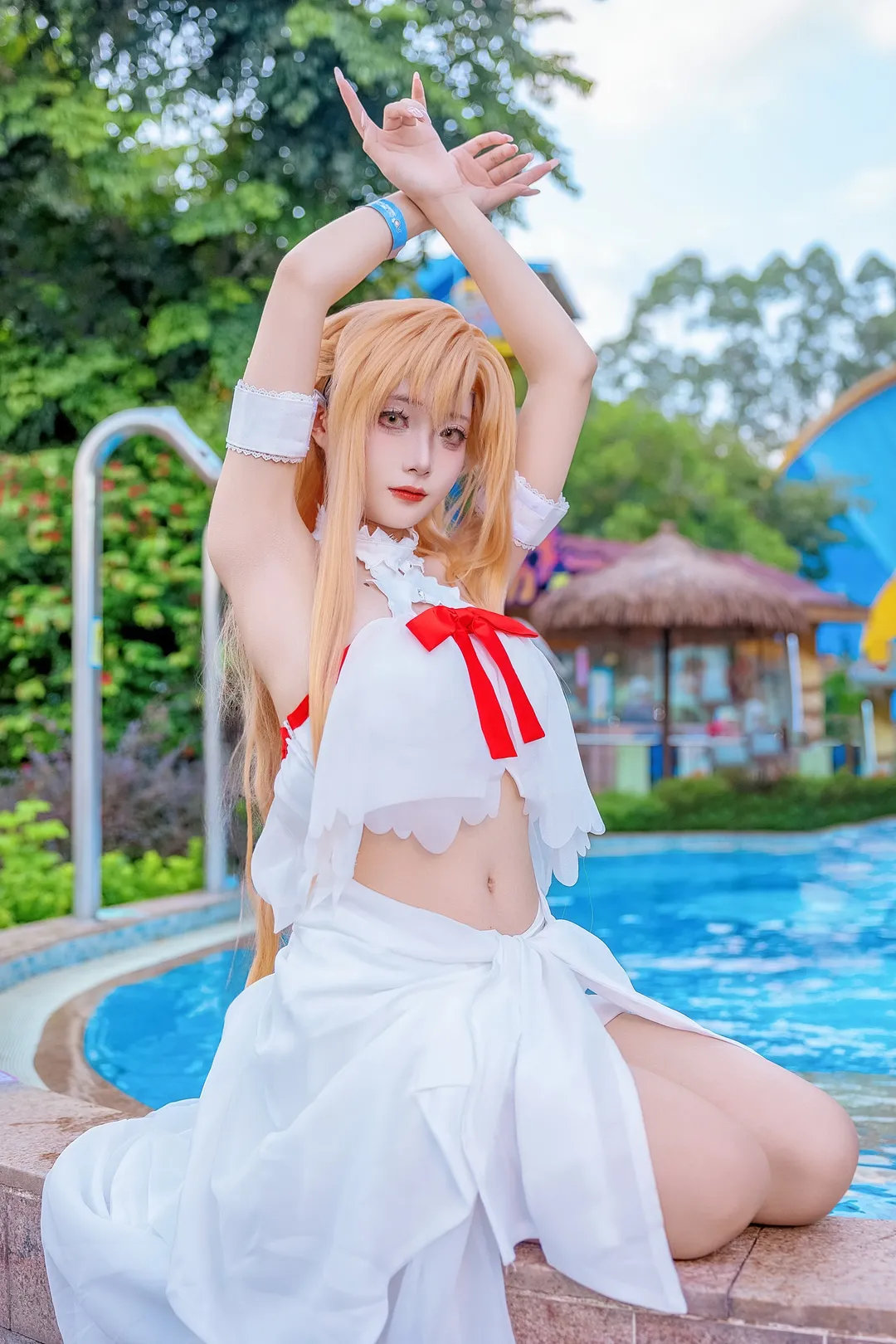【亚丝娜cos】长隆水上乐园的夏日精灵 - 第 4 张