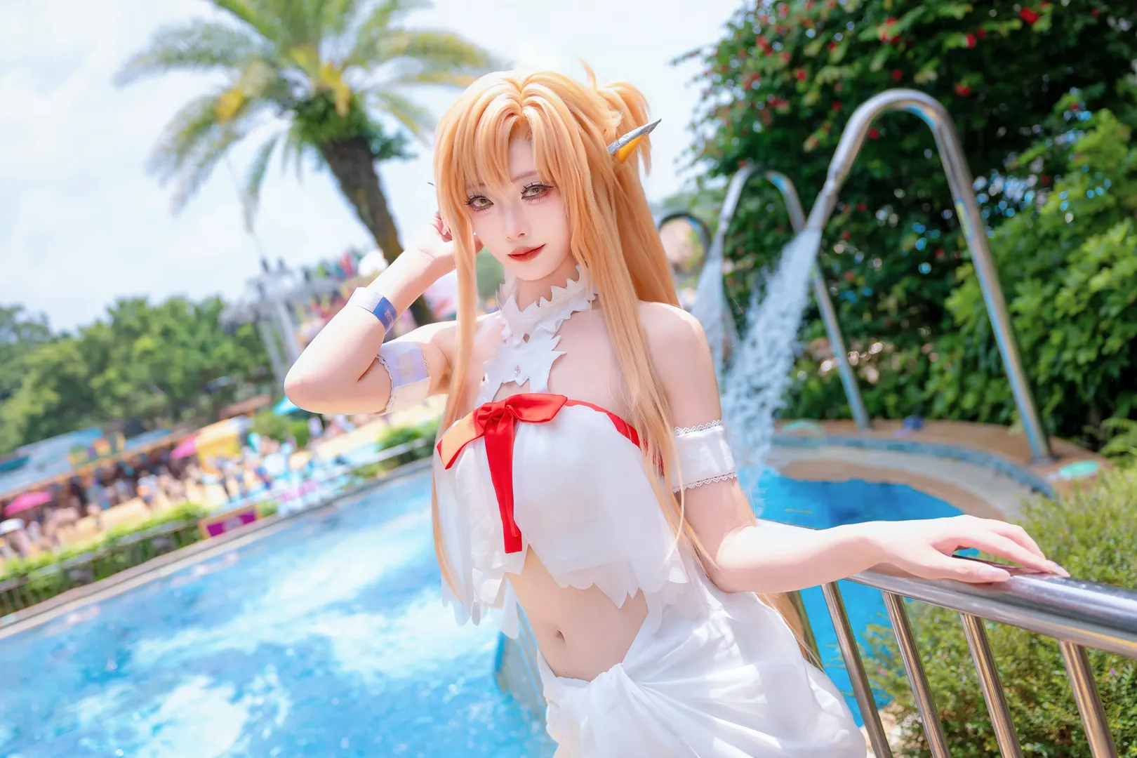 【亚丝娜cos】长隆水上乐园的夏日精灵 - 第 9 张