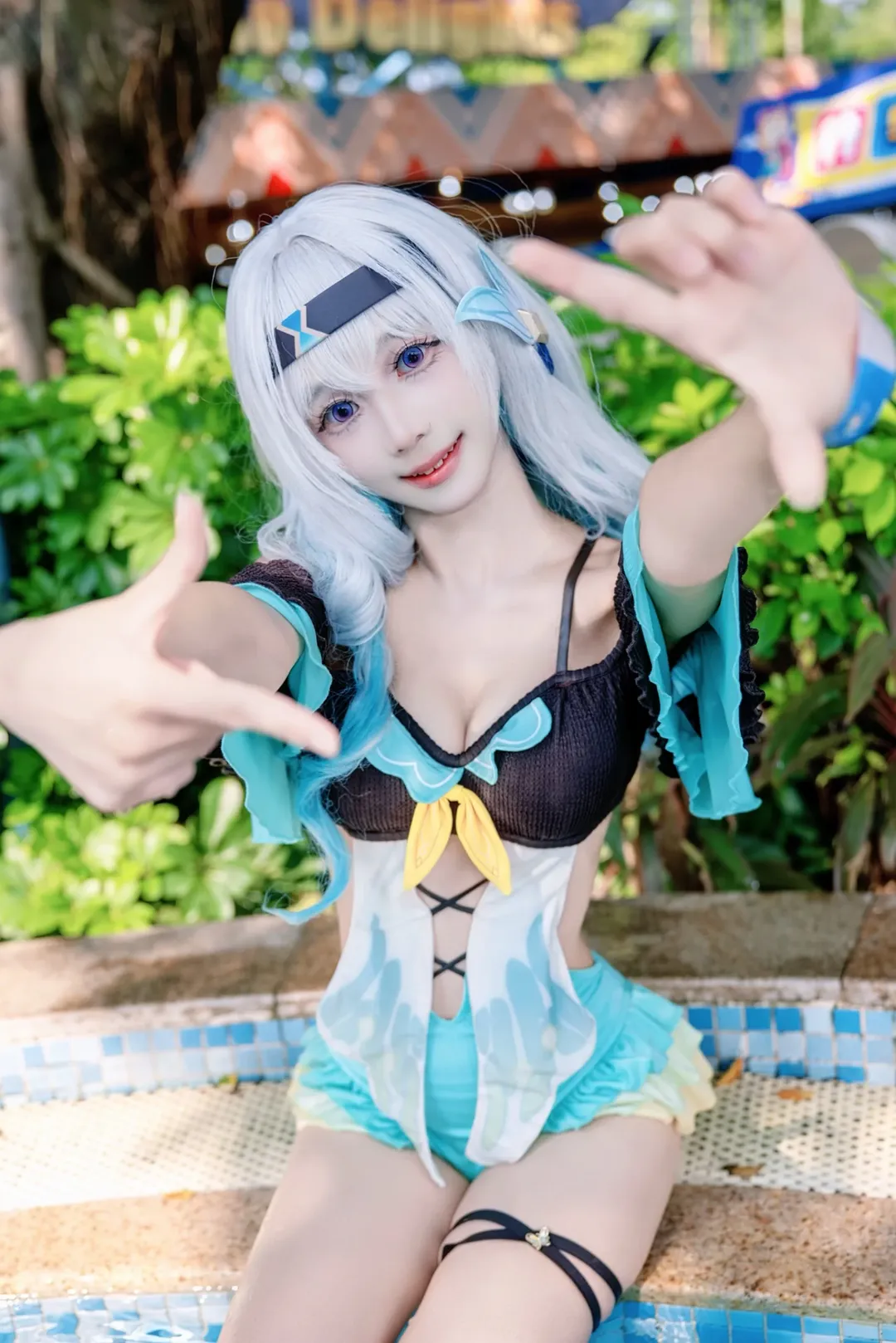 【流萤cos】夏日限定萤宝的崩坏星穹铁道泳装特辑 - 第 3 张